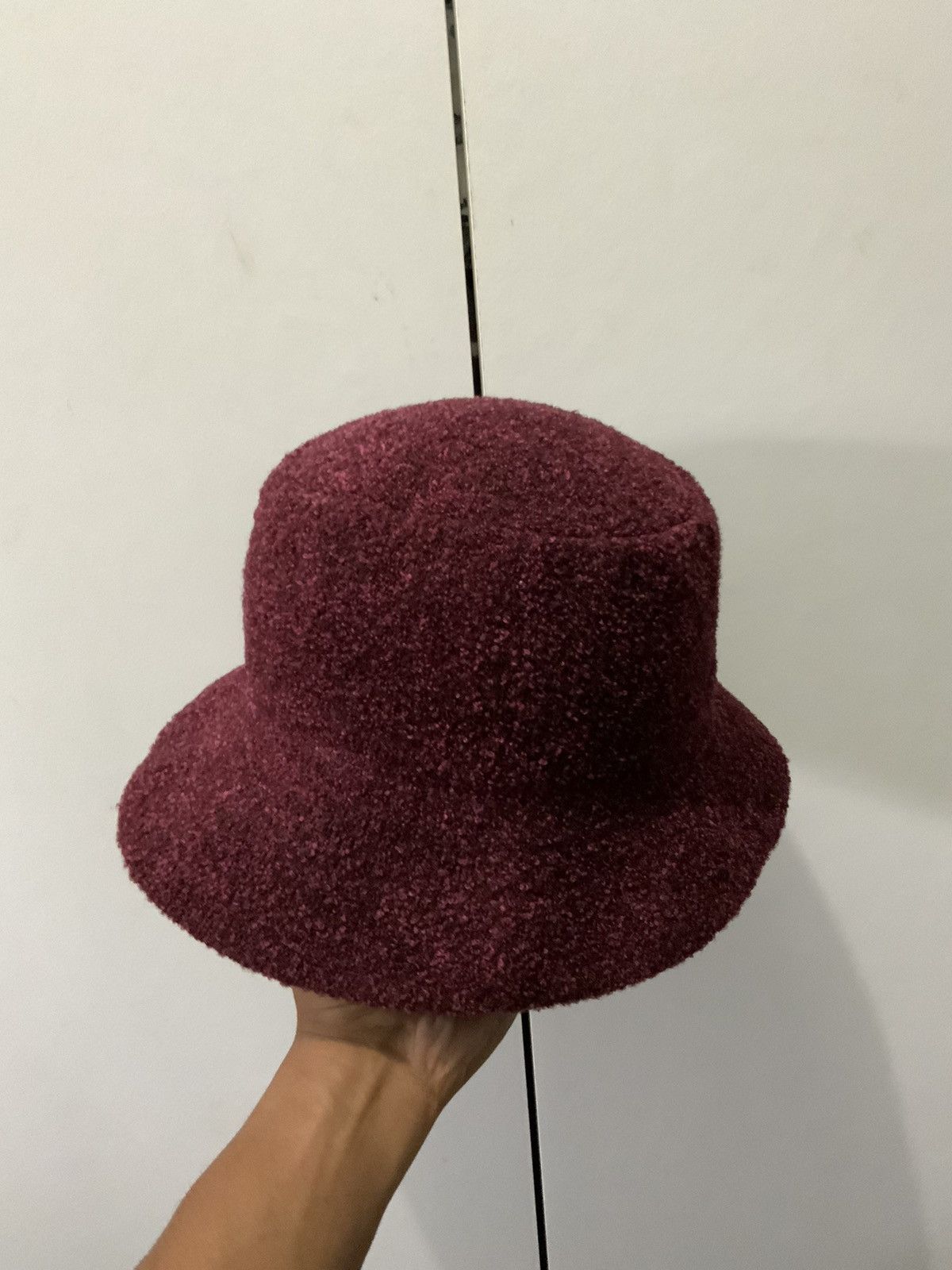Japanese Brand Maroon Unbranded Japan Made Mohair Hat Size ONE SIZE - 2 Thumbnail