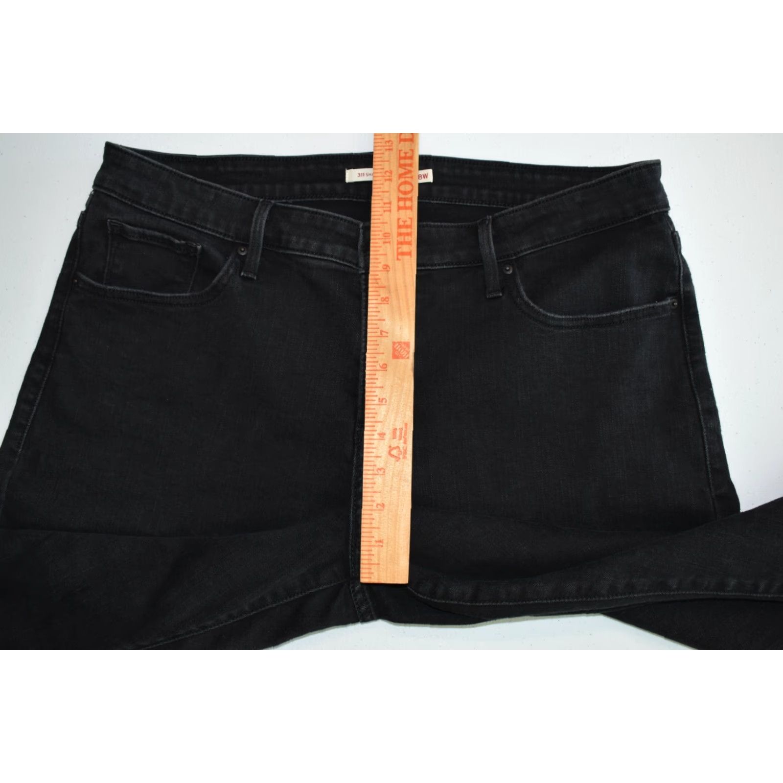 Levi's Levi's 311 Shaping Skinny Jeans Black Womens 18 36x29 Stretch Mid Rise 29in Denim Size 40" / US 18 - 7 Thumbnail