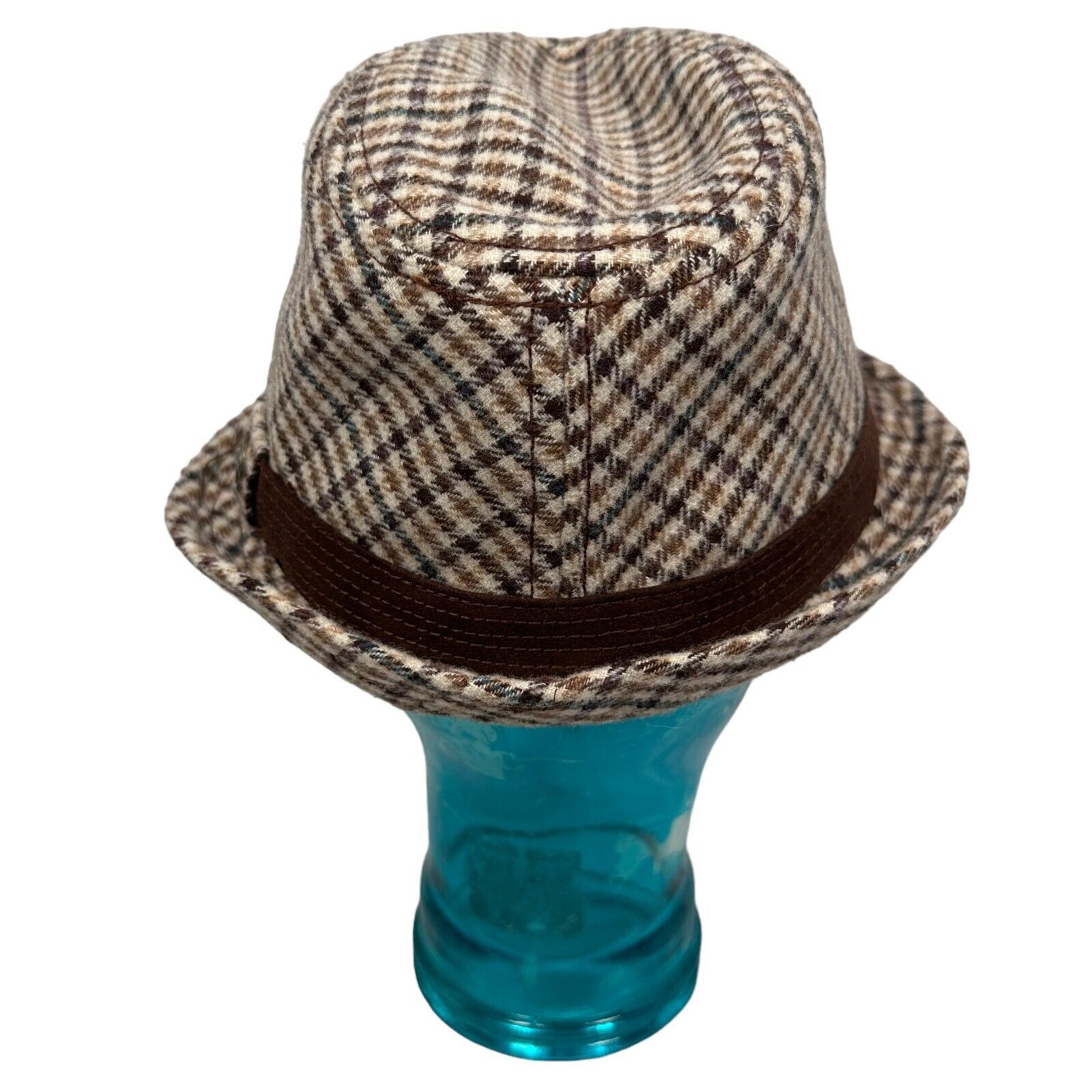 Goorin Bros. Goorin Bros Fedora Hat Medium Beige Brown Paid Band Trilby Size ONE SIZE - 5 Thumbnail