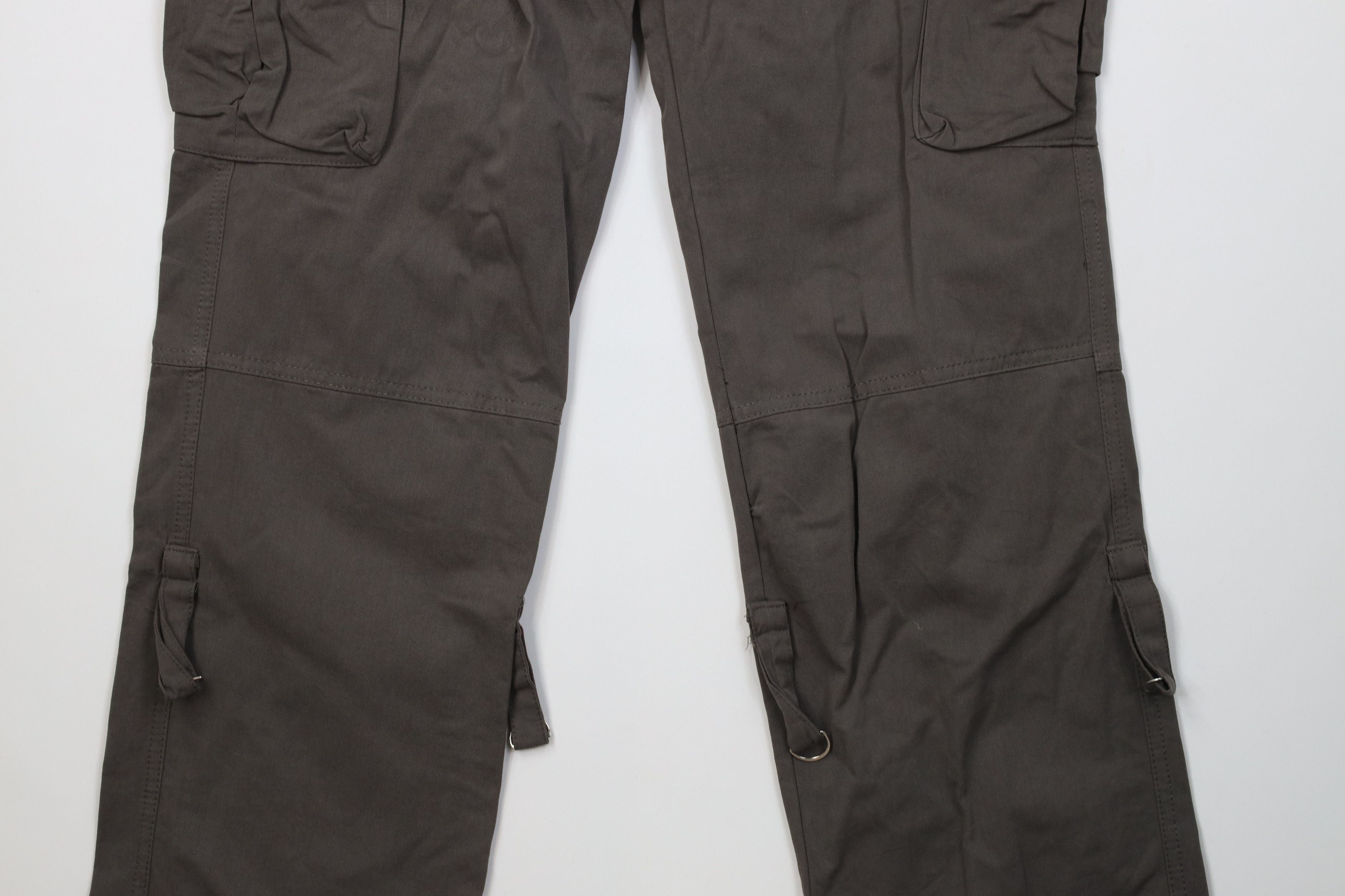Vintage Vintage Y2K Grunge Goth Baggy Strap Cargo Pants Gray Size 30" / US 8 / IT 44 - 3 Thumbnail