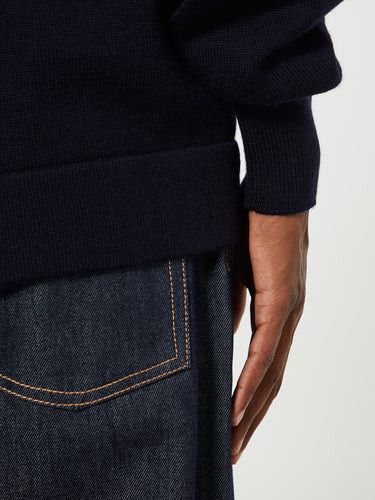 Maison Margiela o1y1124 Long Sleeves Turtleneck Sweater In Navy Size US XXL / EU 58 / 5 - 6 Thumbnail