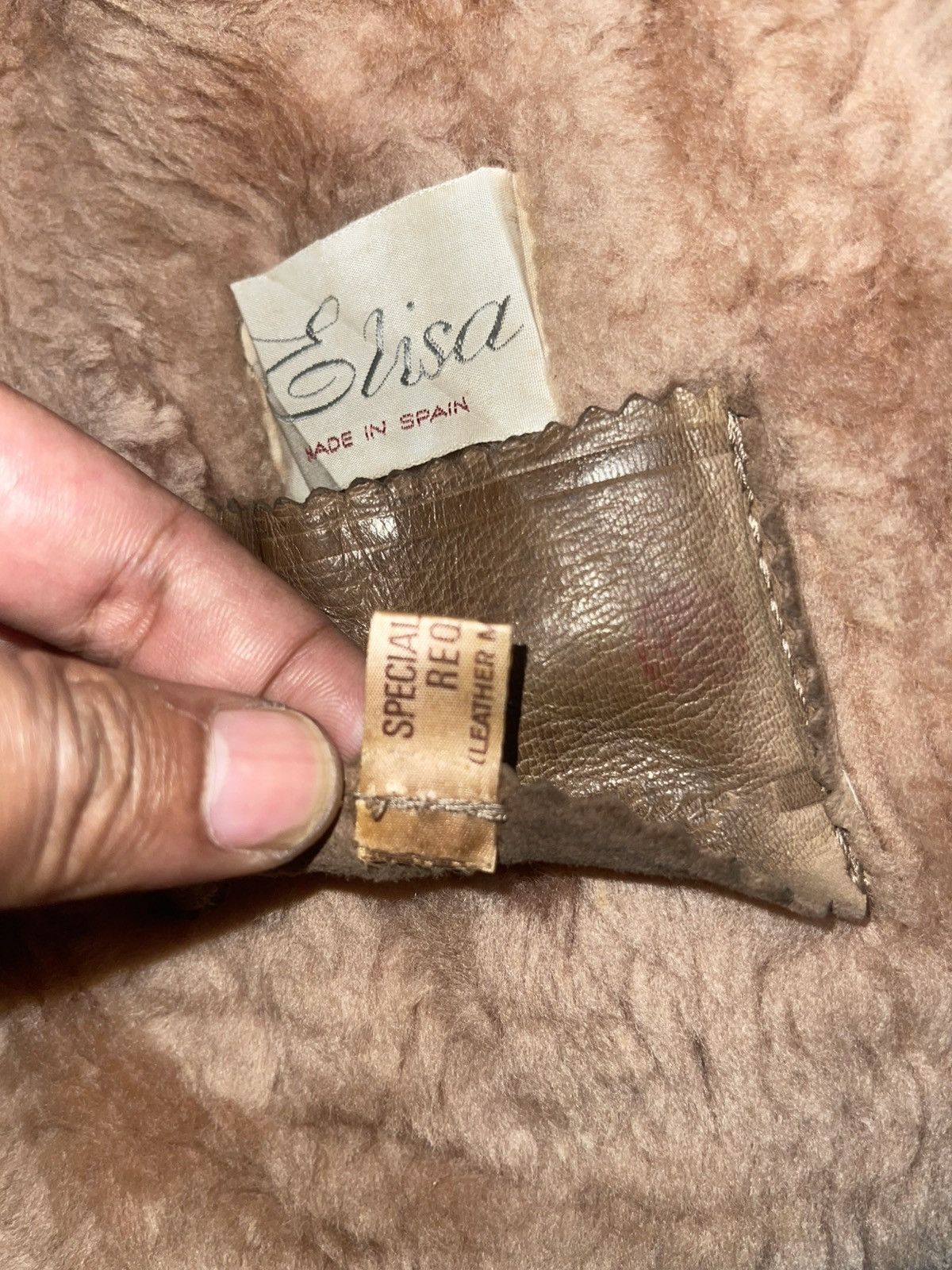 Vintage Vintage Elisa Spain Suede Shearling Penny Lane Jacket Size M Size M / US 6-8 / IT 42-44 - 5 Thumbnail