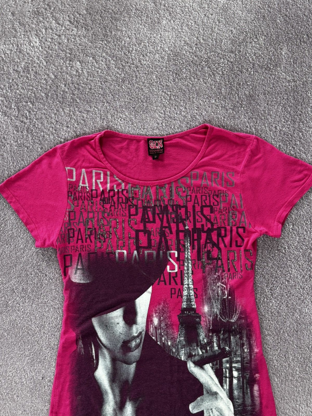 Hysteric Glamour Y2K Hysteric Glamour Style Paris Logo T-Shirt Size M / US 6-8 / IT 42-44 - 2 Thumbnail