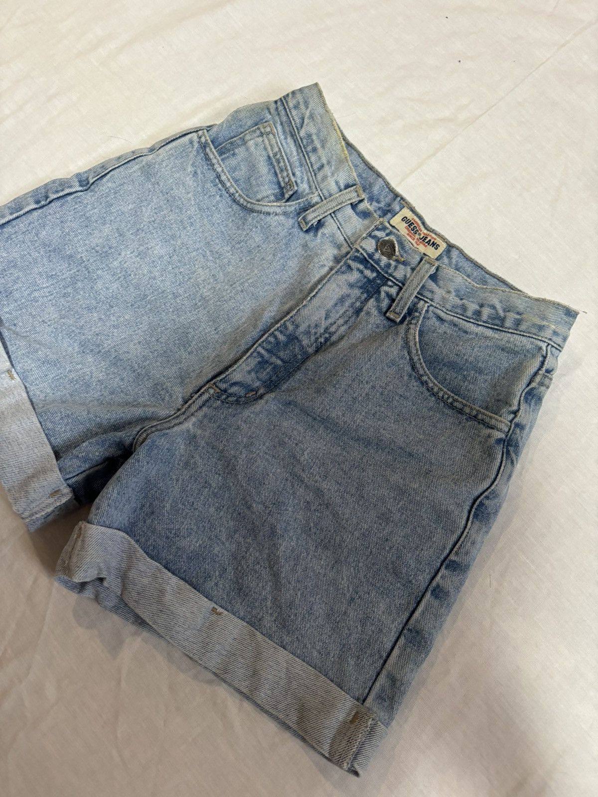 Guess × Vintage 90s denim high rise Shorts Size 27" / US 4 / IT 40 - 3 Thumbnail