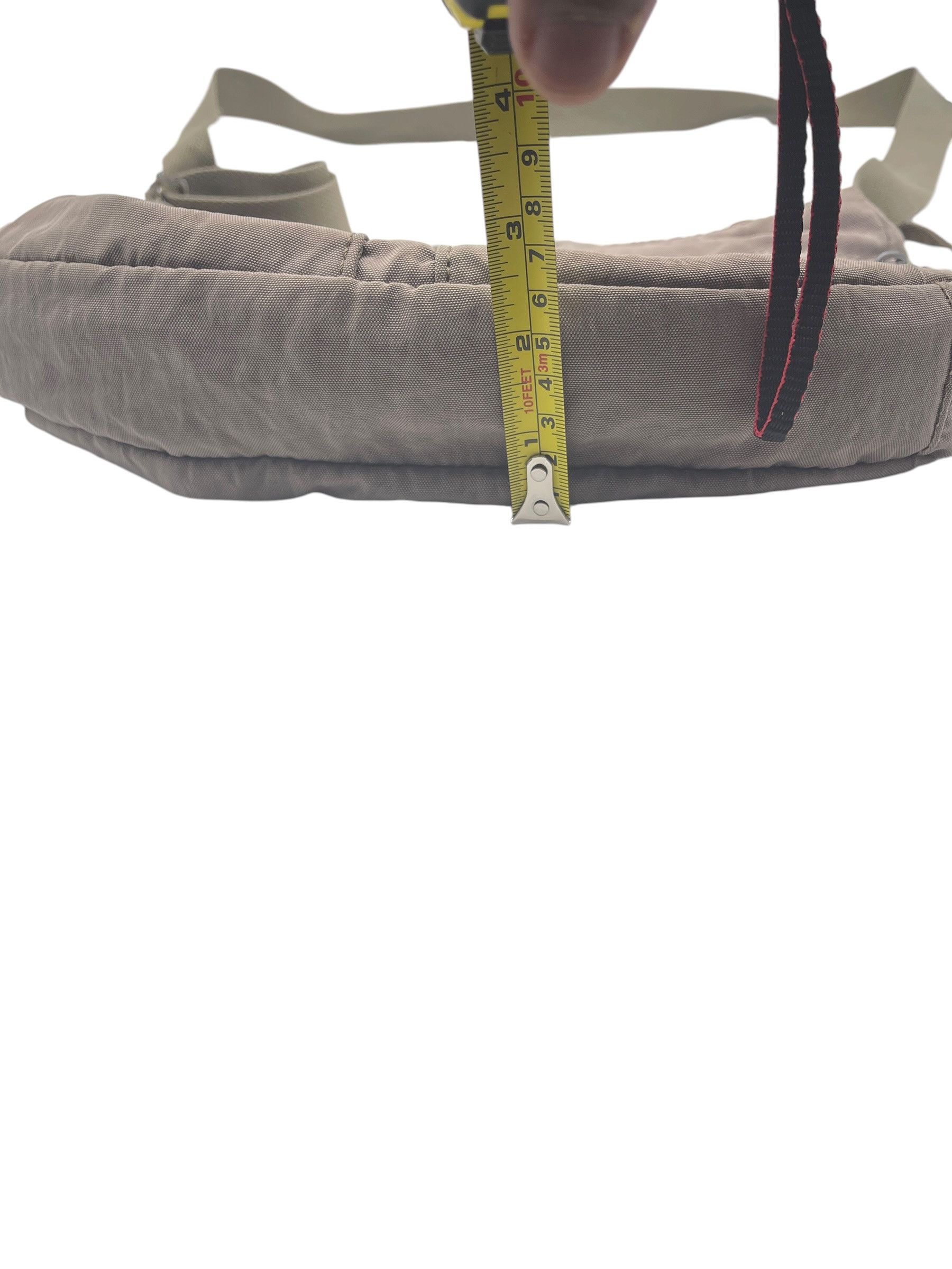 Japanese Brand Kipling Alvar Crossbody Bag Taupe Nylon w/ Monkey Keychain Size ONE SIZE - 13 Thumbnail