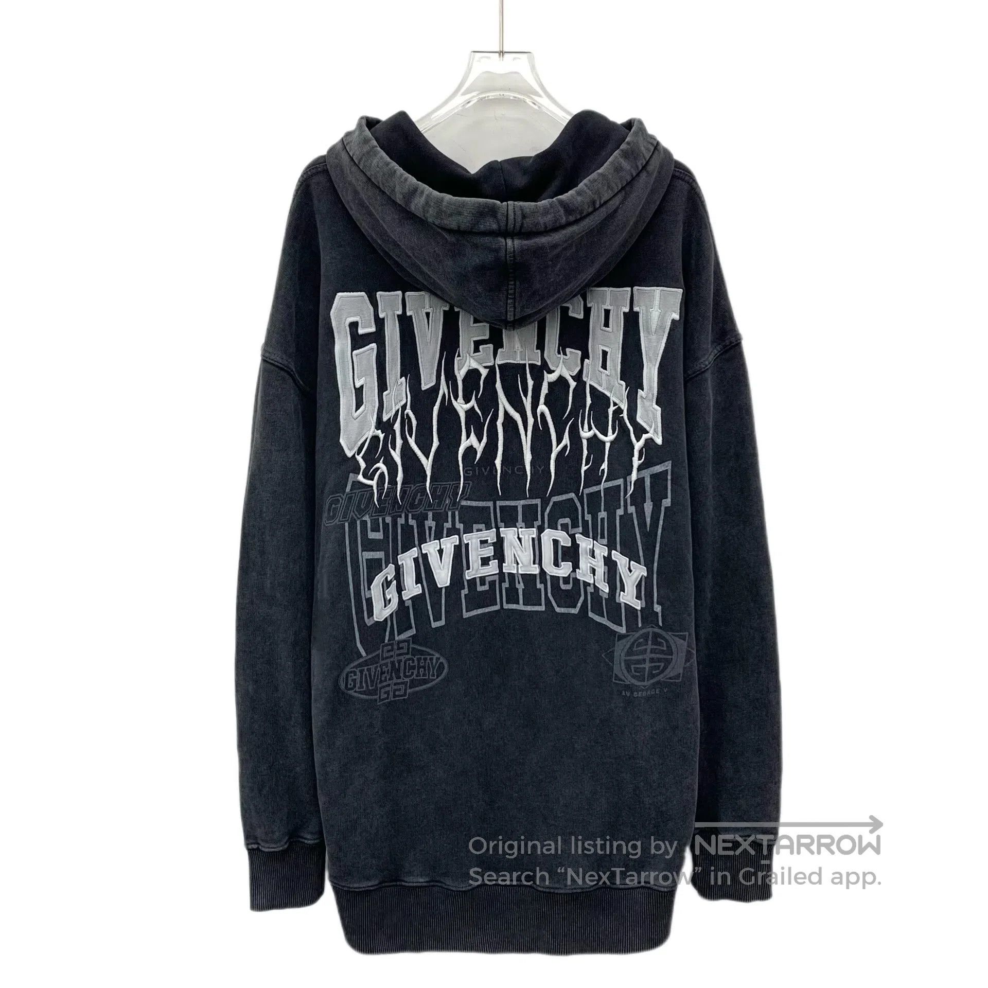 Giorgio Armani Giorgio Armani Black cotton hooded long sleeve sweatshirt Size US S / EU 44-46 / 1 - 2 Thumbnail