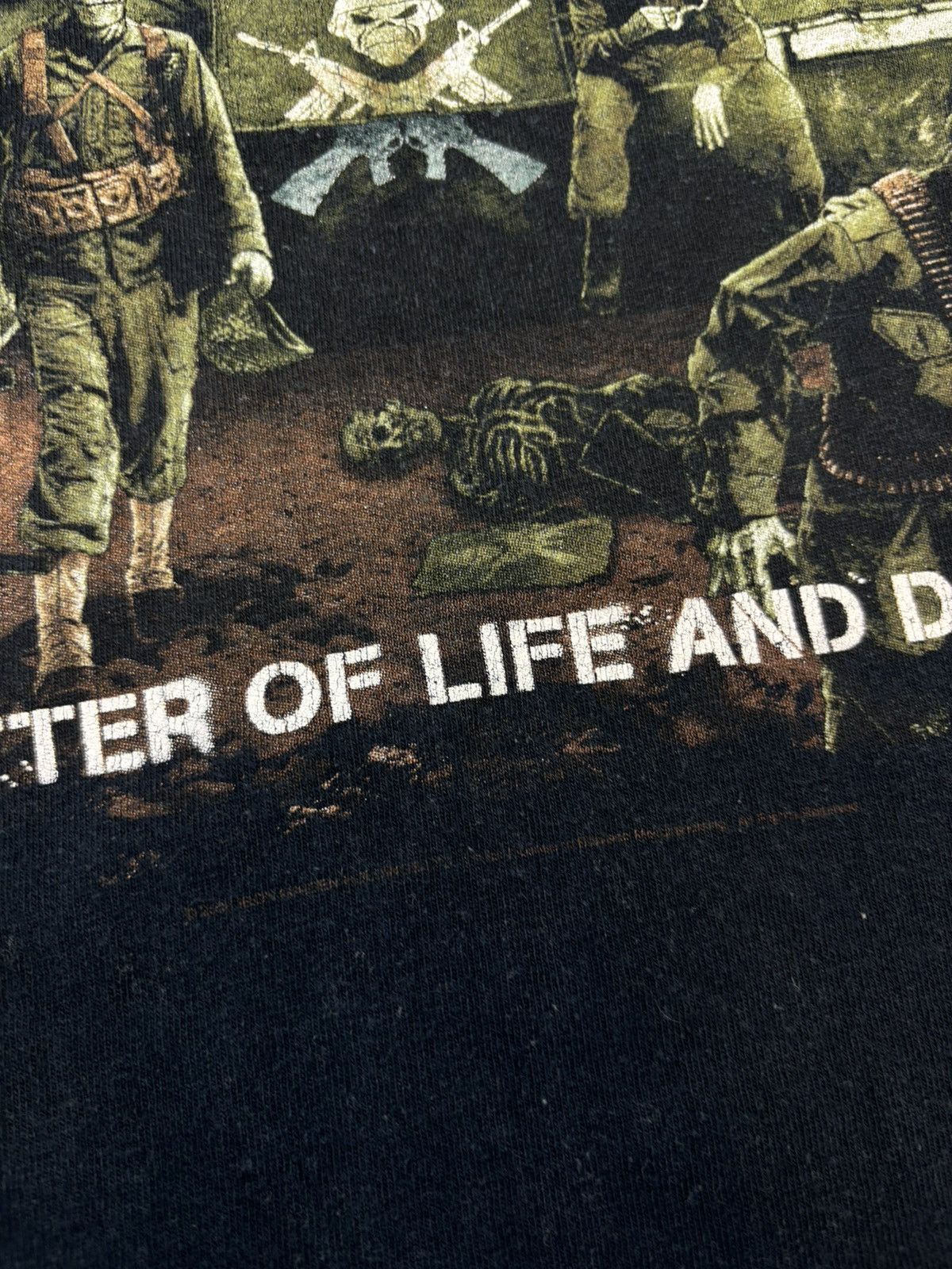 Band Tees × Vintage Iron Maiden A Matter Of Life And Death 2006 Band Rock TShirt Size US XL / EU 56 / 4 - 4 Thumbnail