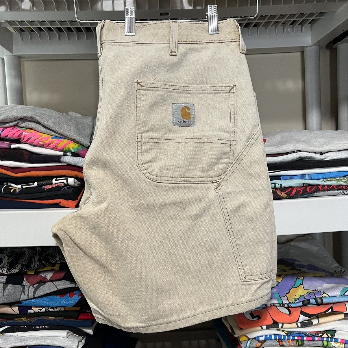 Carhartt × Vintage Vintage Carhartt Shorts 40 Duck Canvas Carpenter WU1906 90s Size US 40 / EU 56 - 1 Thumbnail