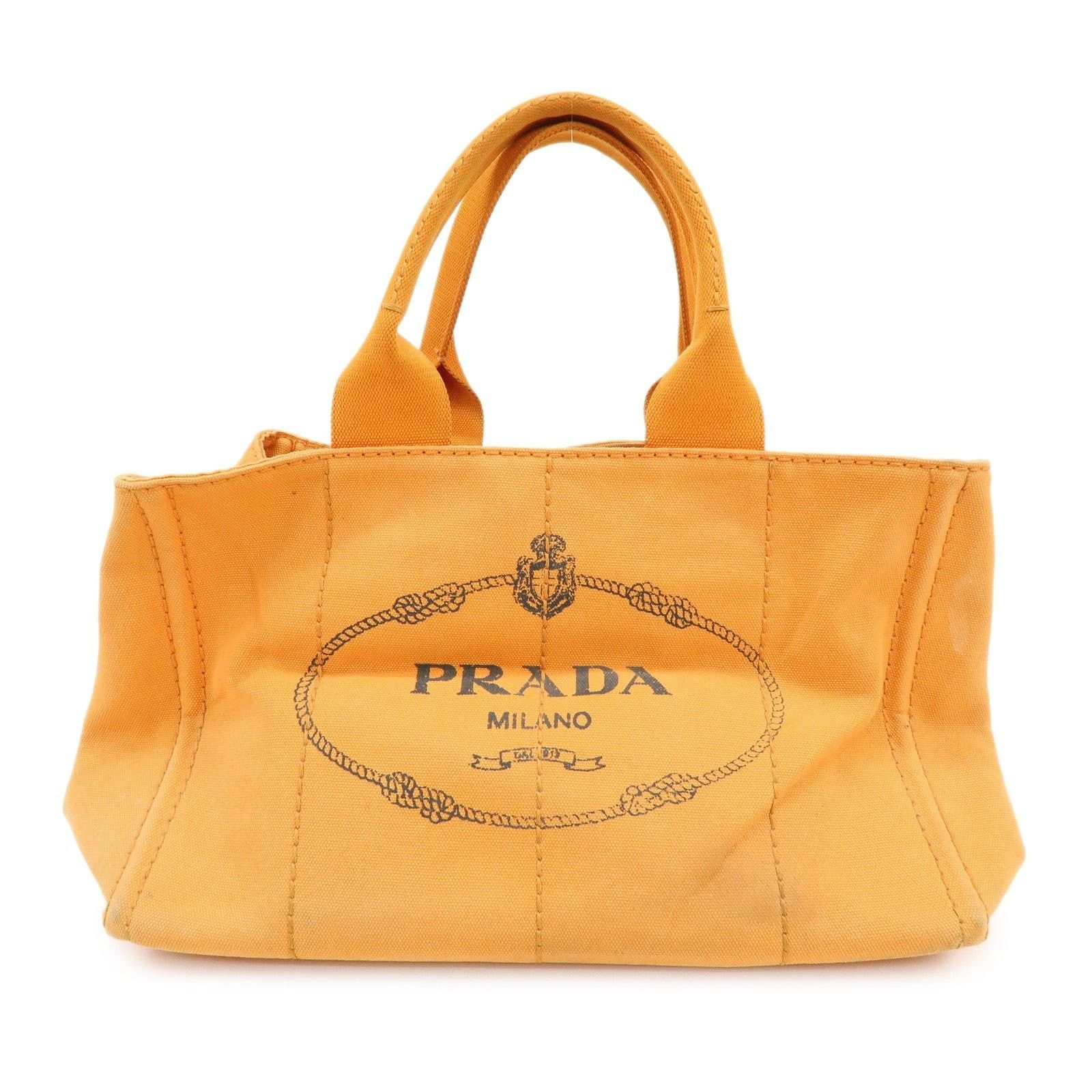 Prada Prada Canapa Tote Canvas Orange Size ONE SIZE - 1 Thumbnail