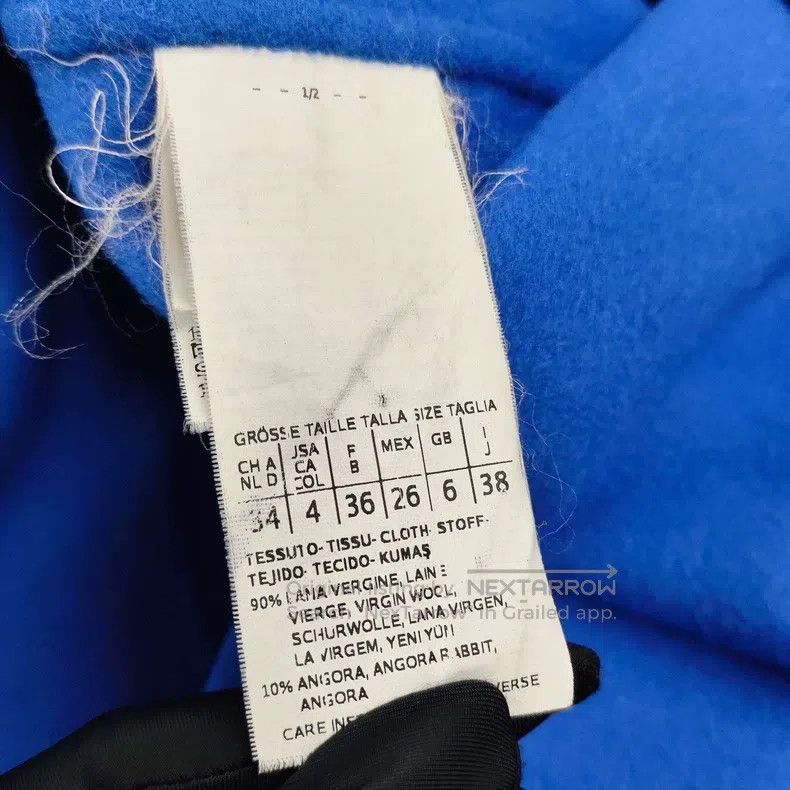 Max Mara Max Mara Blue Wool Coat Size XXS / US 00 / IT 34 - 4 Thumbnail