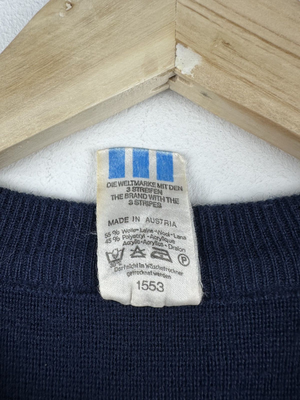 Adidas × Vintage Adidas vintage Wool vest Size US S / EU 44-46 / 1 - 5 Thumbnail