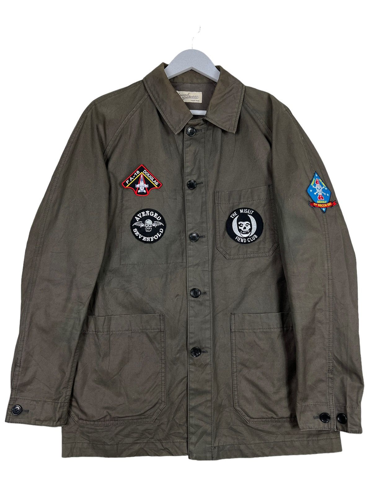 Journal Standard 🔥 Journal Standard patch military jacket Made in japan Size US M / EU 48-50 / 2 - 2 Thumbnail