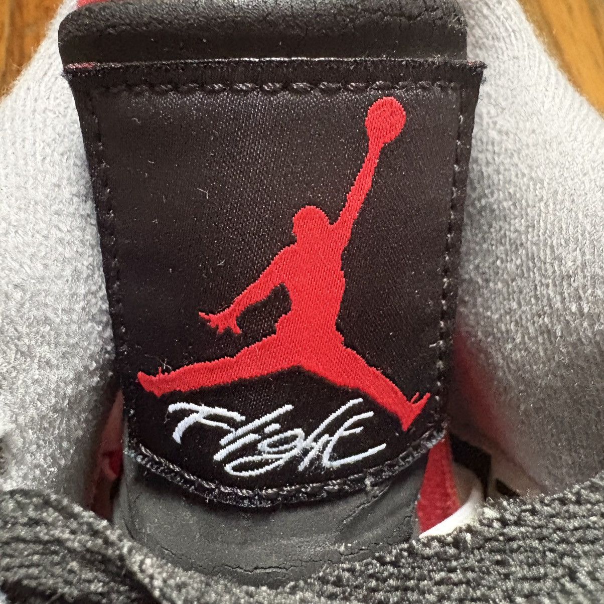 Jordan Brand Air Jordan 4 Retro OG Bred 2019 SIZE 8.5 Black (NO BOX) Size US 8.5 / EU 41-42 - 6 Thumbnail