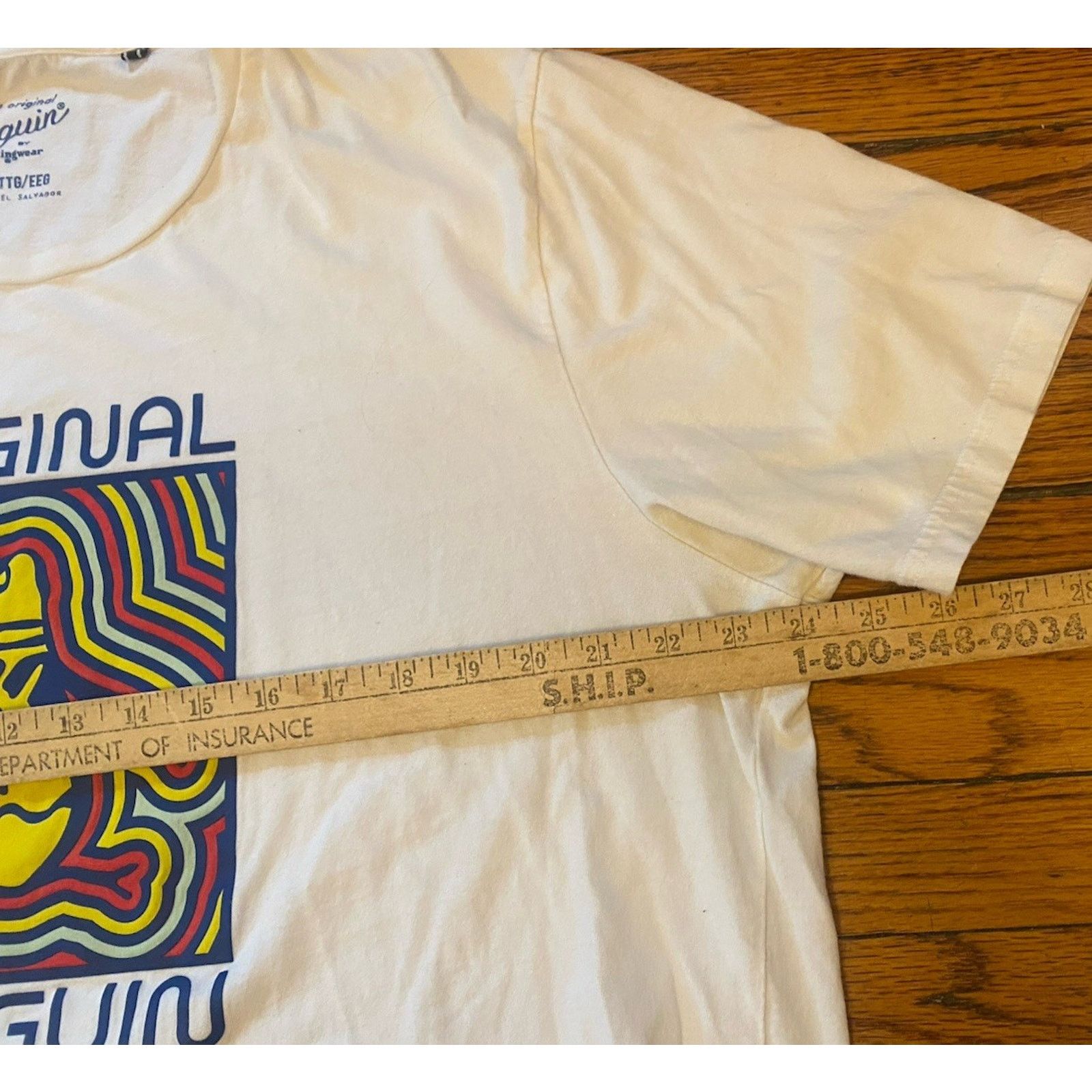 Original Penguin Original Penguin Men's Neon Pete T-Shirt White XXL Size US XXL / EU 58 / 5 - 5 Thumbnail