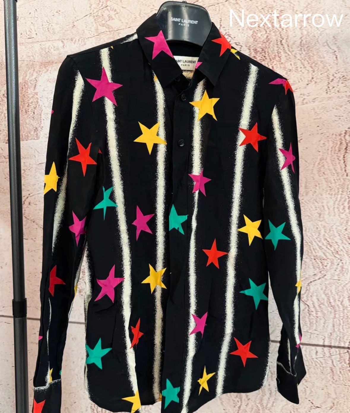 Saint Laurent Paris × Yves Saint Laurent Saint Laurent SLP Women's Star Shirt2412-Nextarrow Size US S / EU 44-46 / 1 - 1 Thumbnail