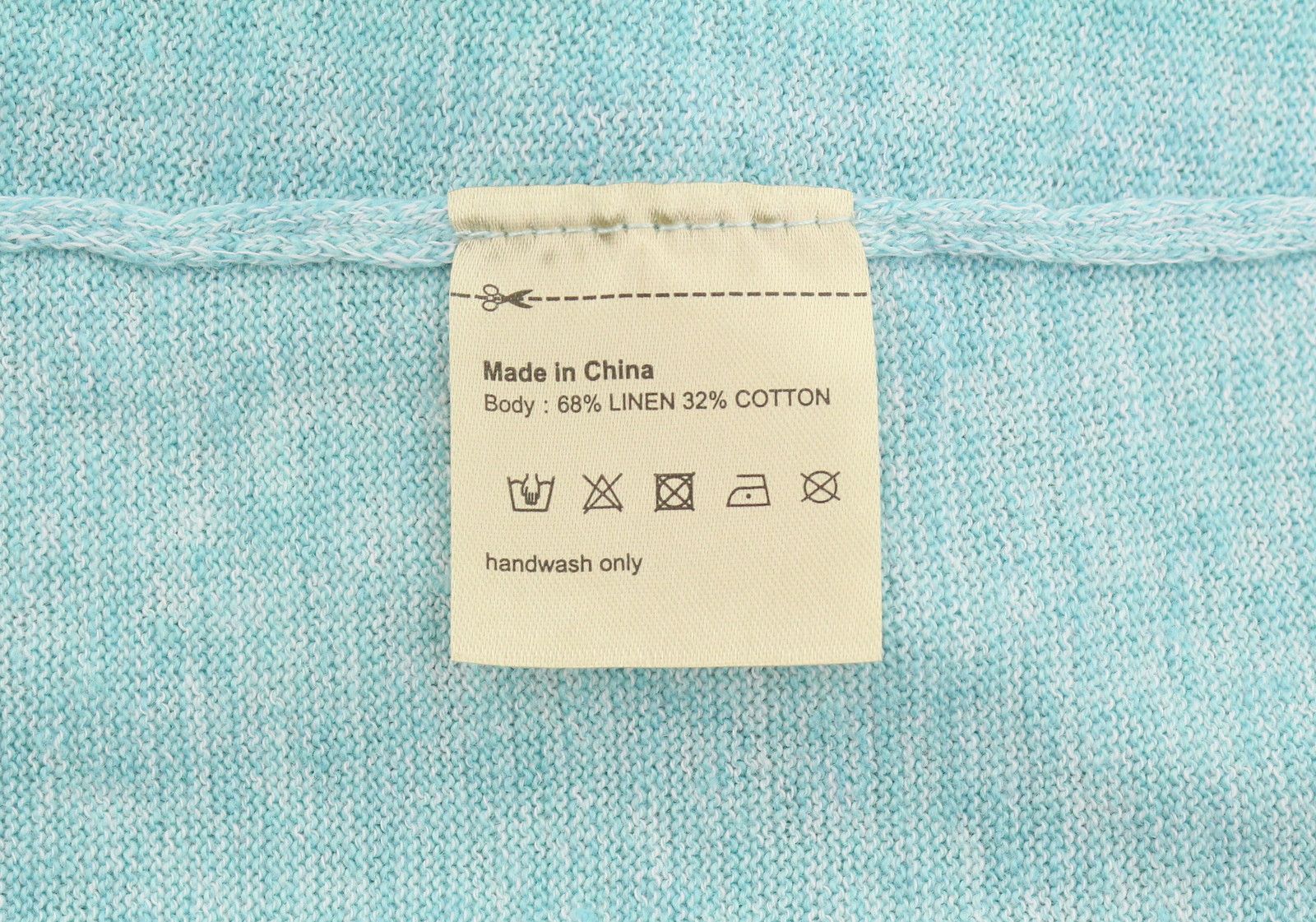 Scotch & Soda M Blue Melange Linen Blend Knit Patch Pocket Pull On 91035 Size US M / EU 48-50 / 2 - 8 Thumbnail