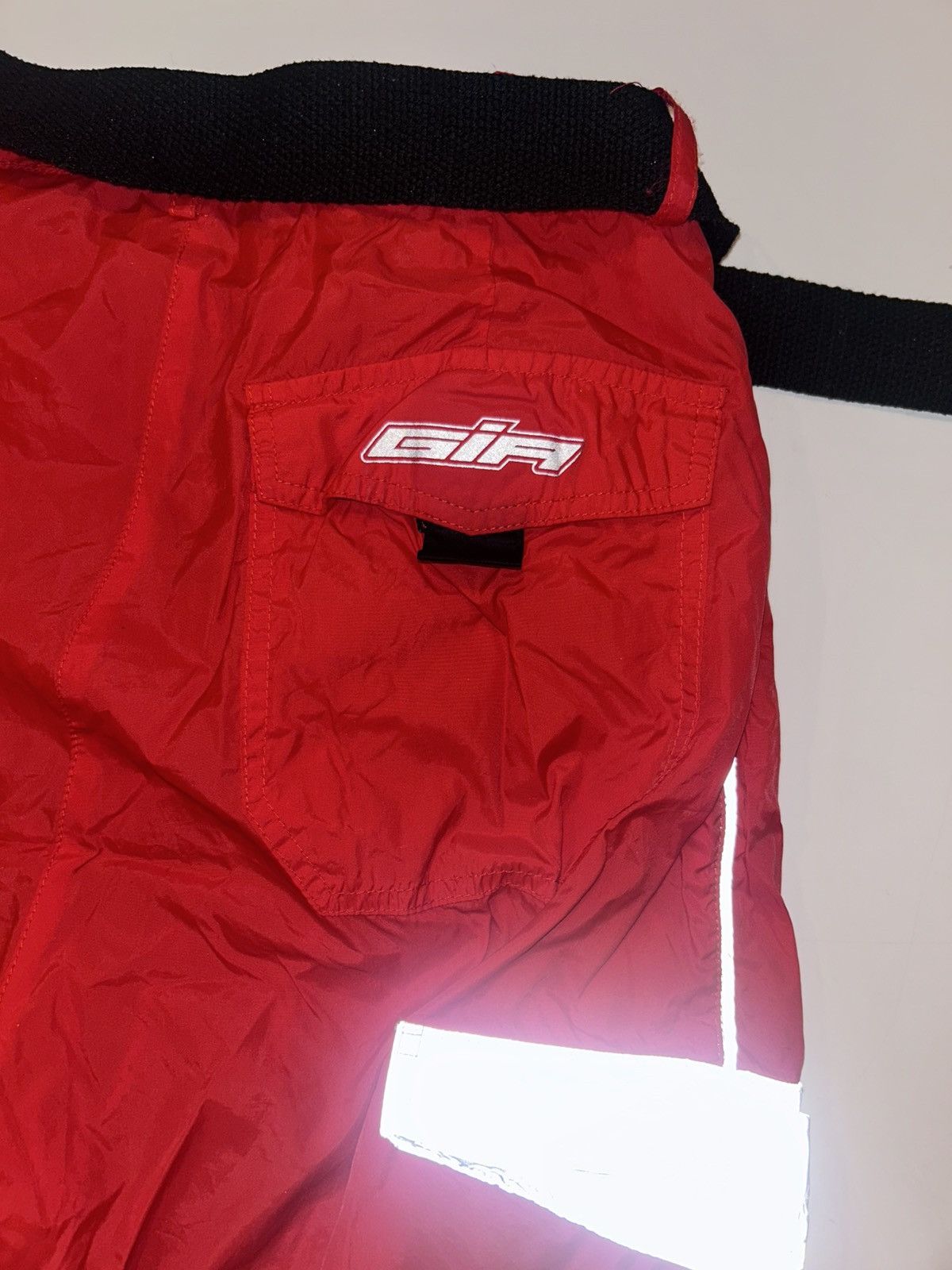 I.AM.GIA I.AM.GIA Red & Silver Reflective Pants (Medium) Size 30" / US 8 / IT 44 - 8 Thumbnail