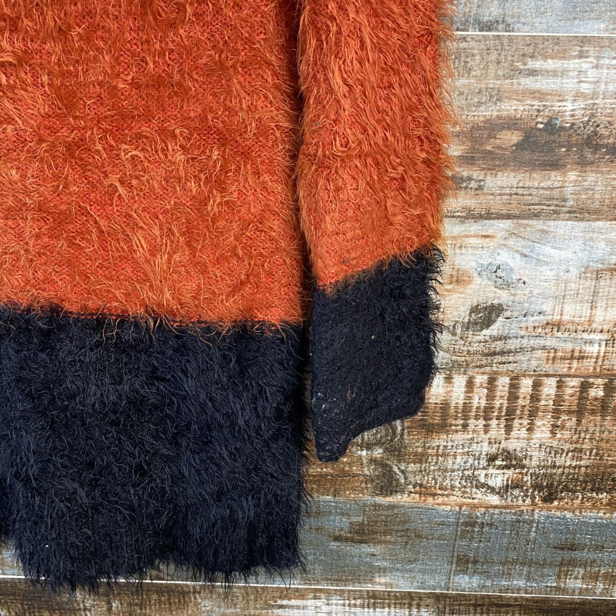 Japanese Brand DL Style Collection Orange shaggy fur mohair Knitwear #C1055 Size M / US 6-8 / IT 42-44 - 16 Thumbnail