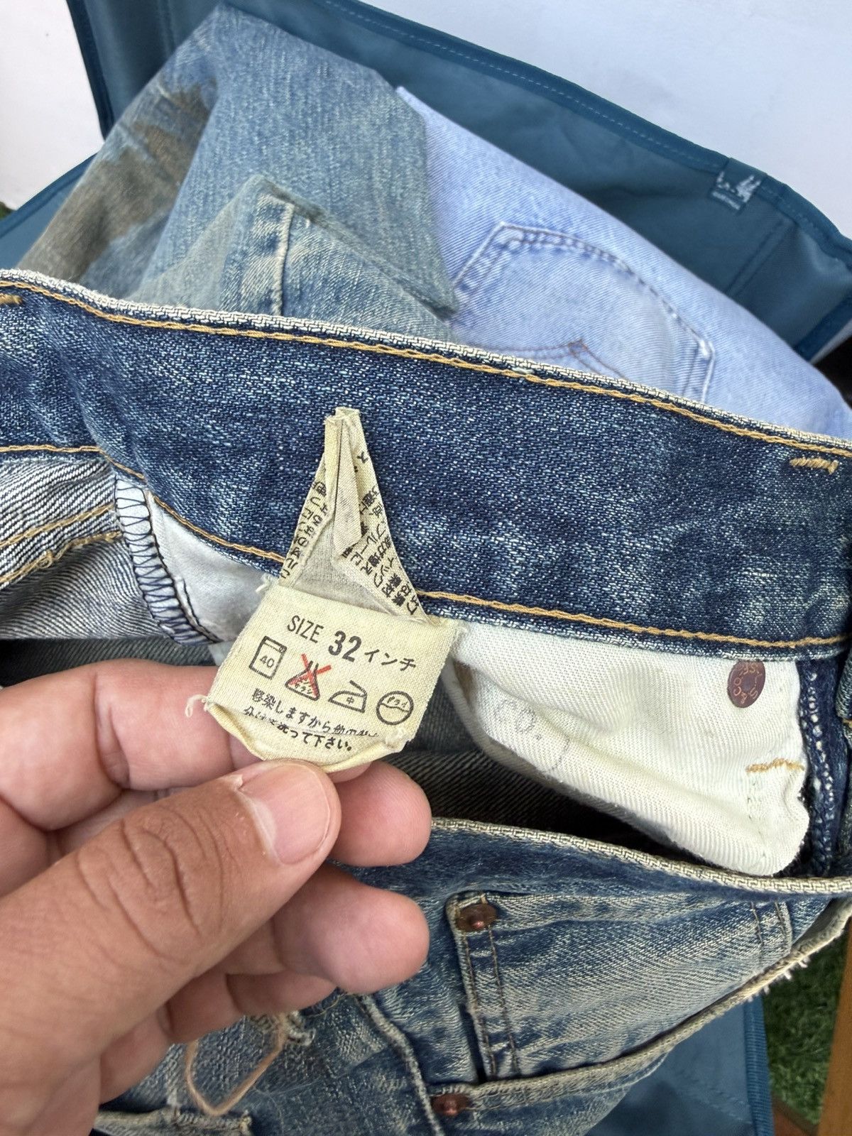 Levi's Vintage Clothing W32x33 Vintage levi’s 503B redline big E distressed denime Size US 32 / EU 48 - 8 Thumbnail