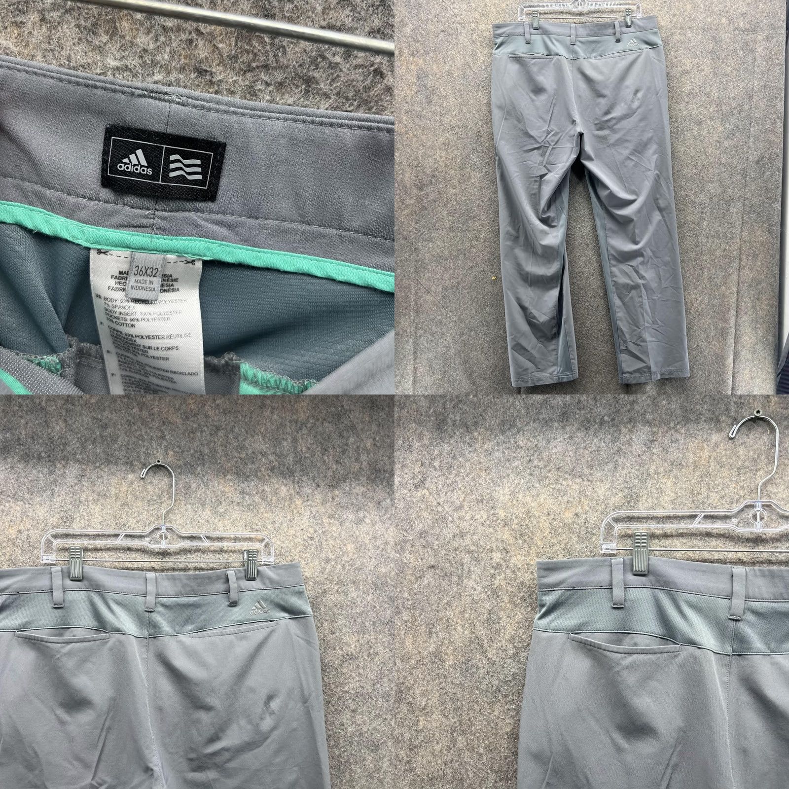 Adidas Adidas Pants Men 36x32 Adult Gray Chino Pleated Athletic Golf Golfer Climalite Size US 36 / EU 52 - 8 Thumbnail