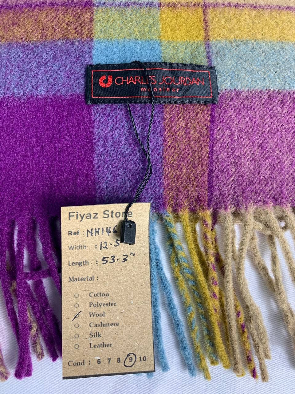 Vintage Charles Jourdan Scarf / Muffler / Neckwear Size ONE SIZE - 6 Thumbnail