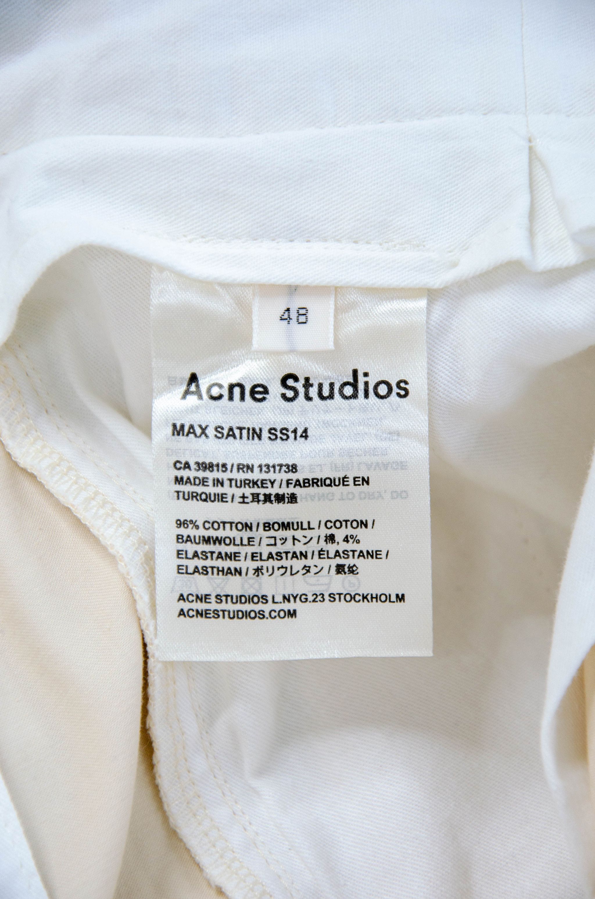 Acne Studios Acne Studios Max Satin Trousers – Size 48 Size US 32 / EU 48 - 8 Thumbnail