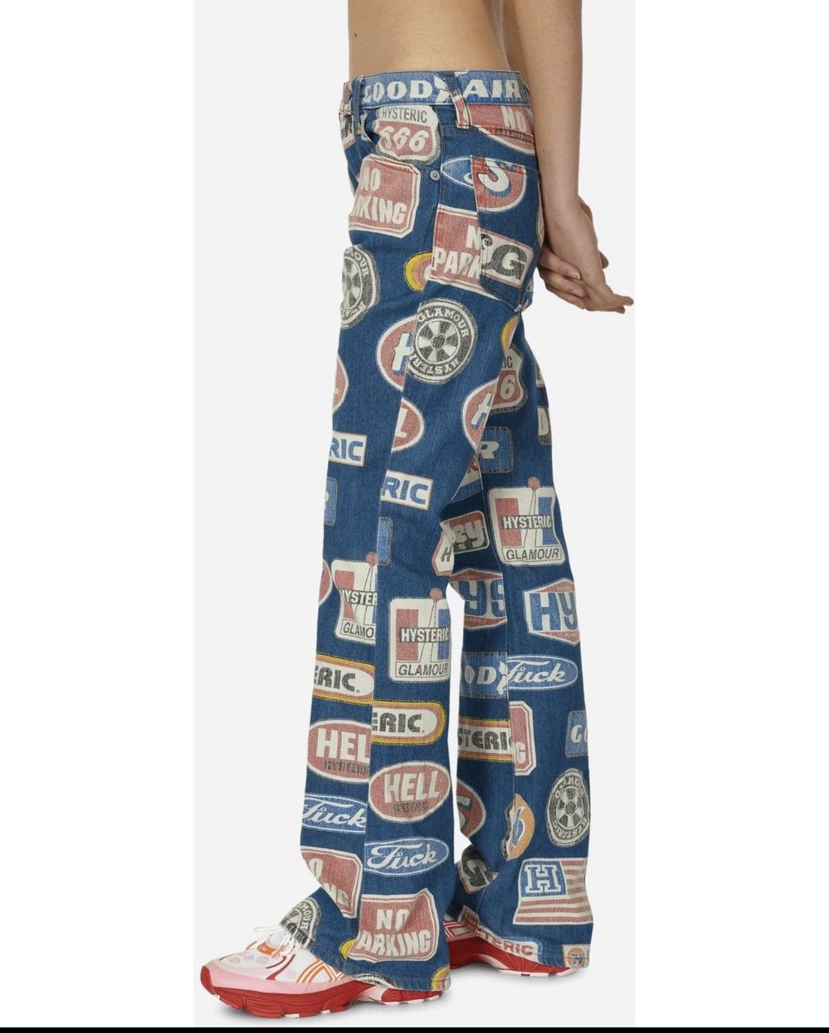 Hysteric Glamour Hysteric Glamour Motor Pattern Flare Denim Size US 28 / EU 44 - 3 Thumbnail