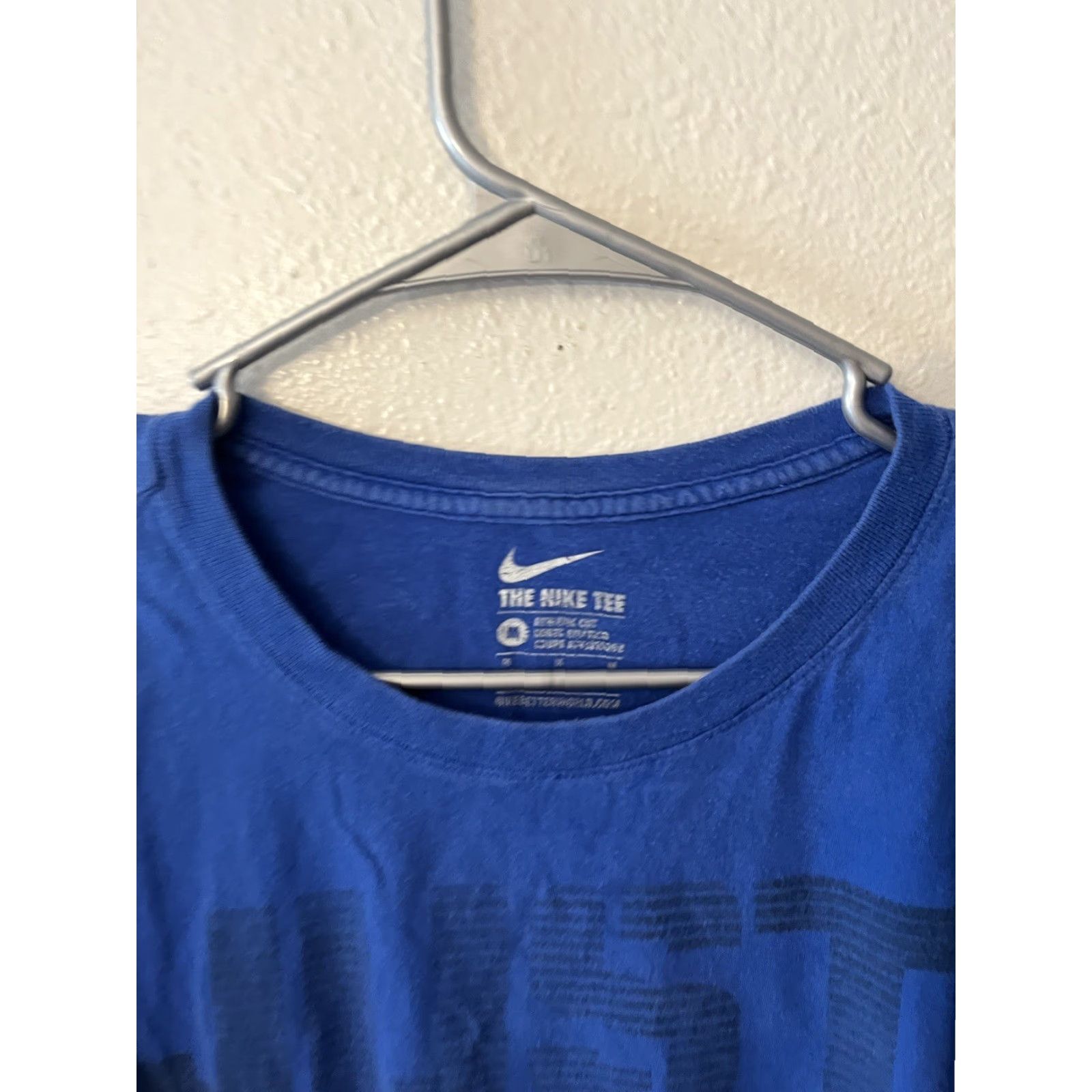 Nike Nike Dri-FIT T-Shirt Crew Neck Short Sleeve Adult Medium Blue Logo Shirt Mens Size US M / EU 48-50 / 2 - 2 Thumbnail