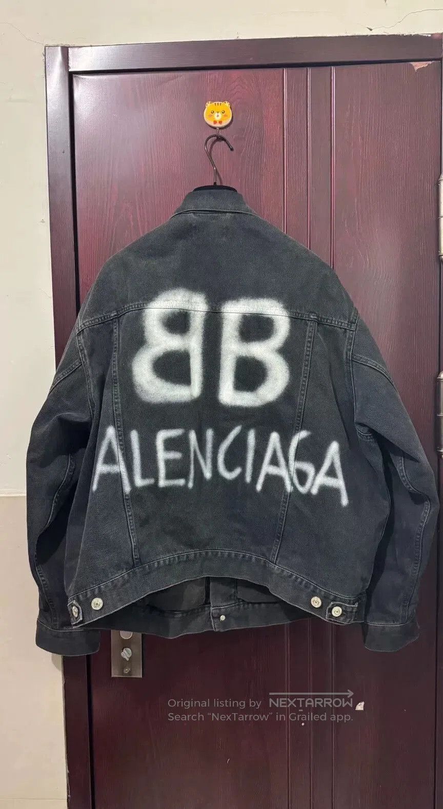 Balenciaga balenciaga double b logo washed denim jacket. Size US L / EU 52-54 / 3 - 2 Thumbnail