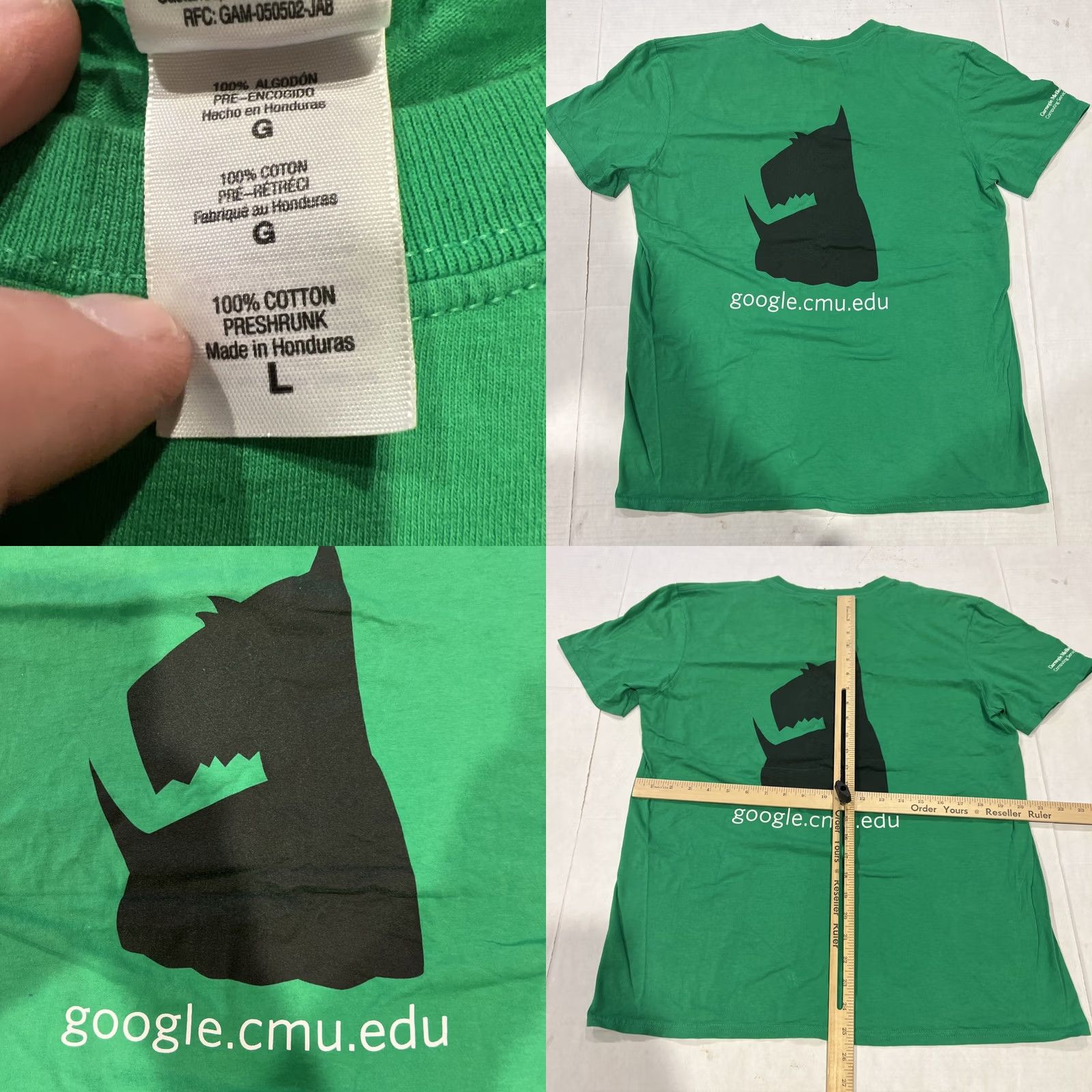 Gildan Rare Google Apps Carnegie Mellon University Computing Services Shirt Large New Size US L / EU 52-54 / 3 - 8 Thumbnail