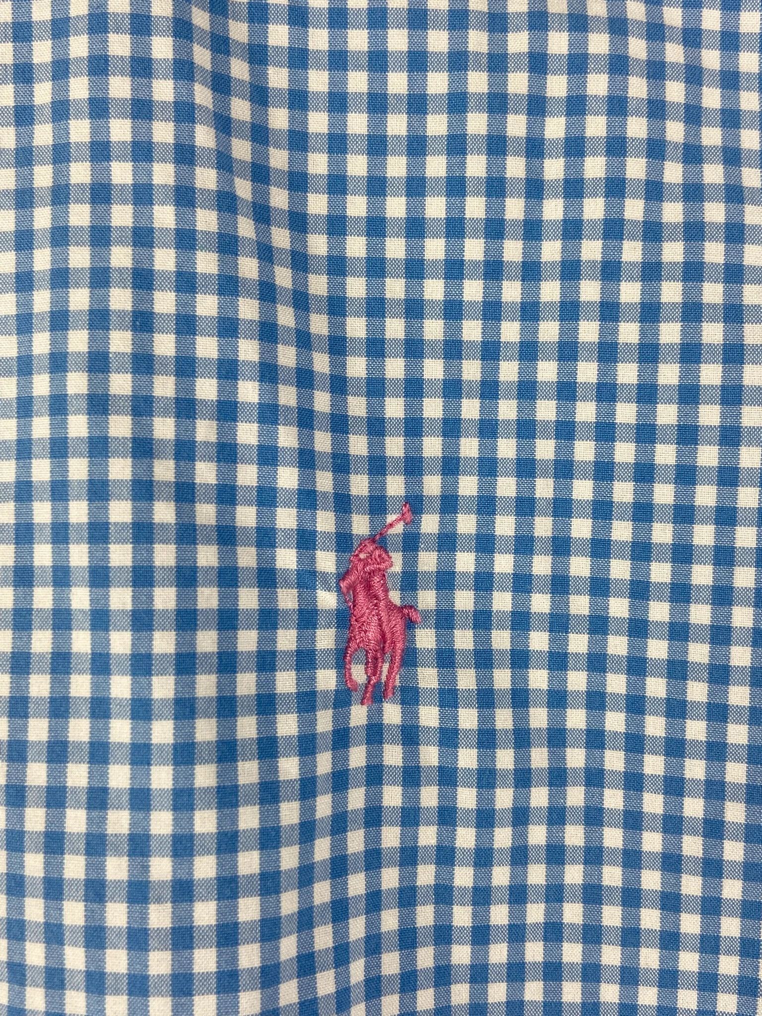 Polo Ralph Lauren : Ralph Lauren koszula baby blue kratka Size US XL / EU 56 / 4 - 2 Thumbnail