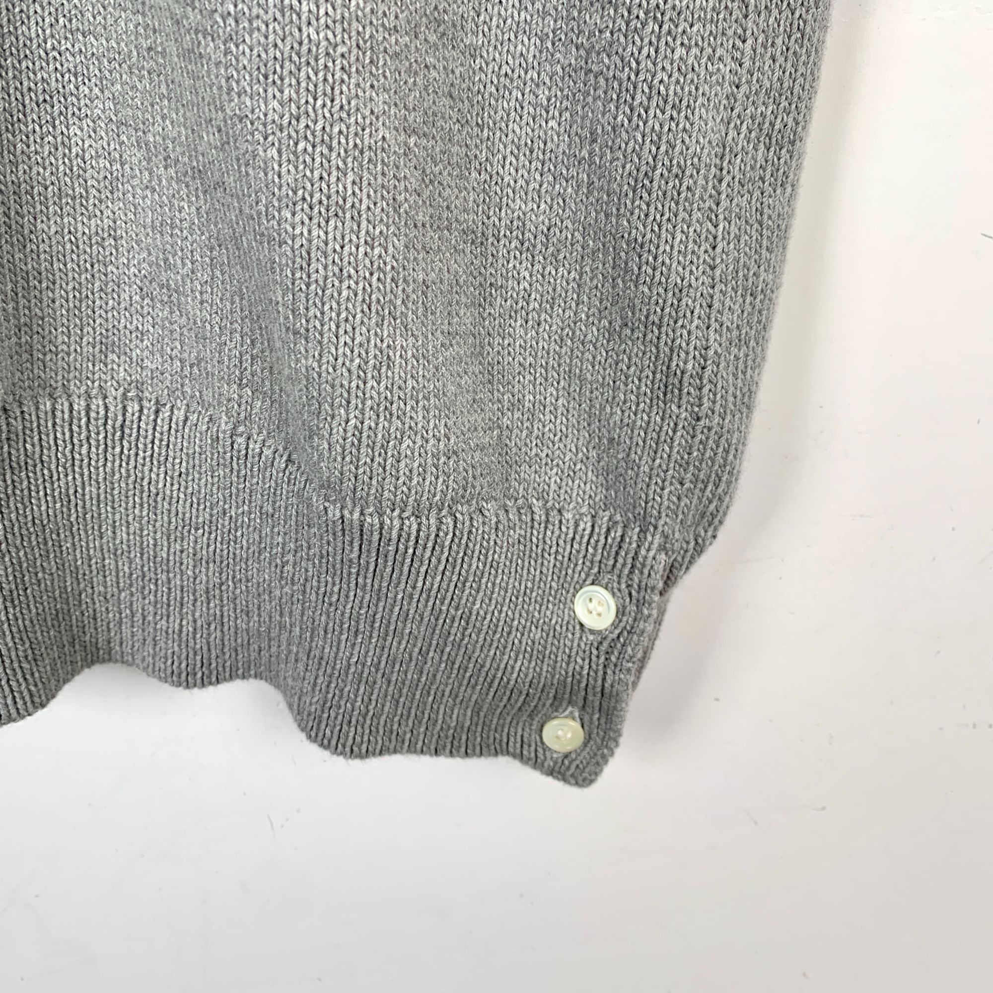 Thom Browne Thom Browne Grey Classic Four-Bar Cotton Knit Polo Shirt Sho Size S / US 4 / IT 40 - 4 Thumbnail
