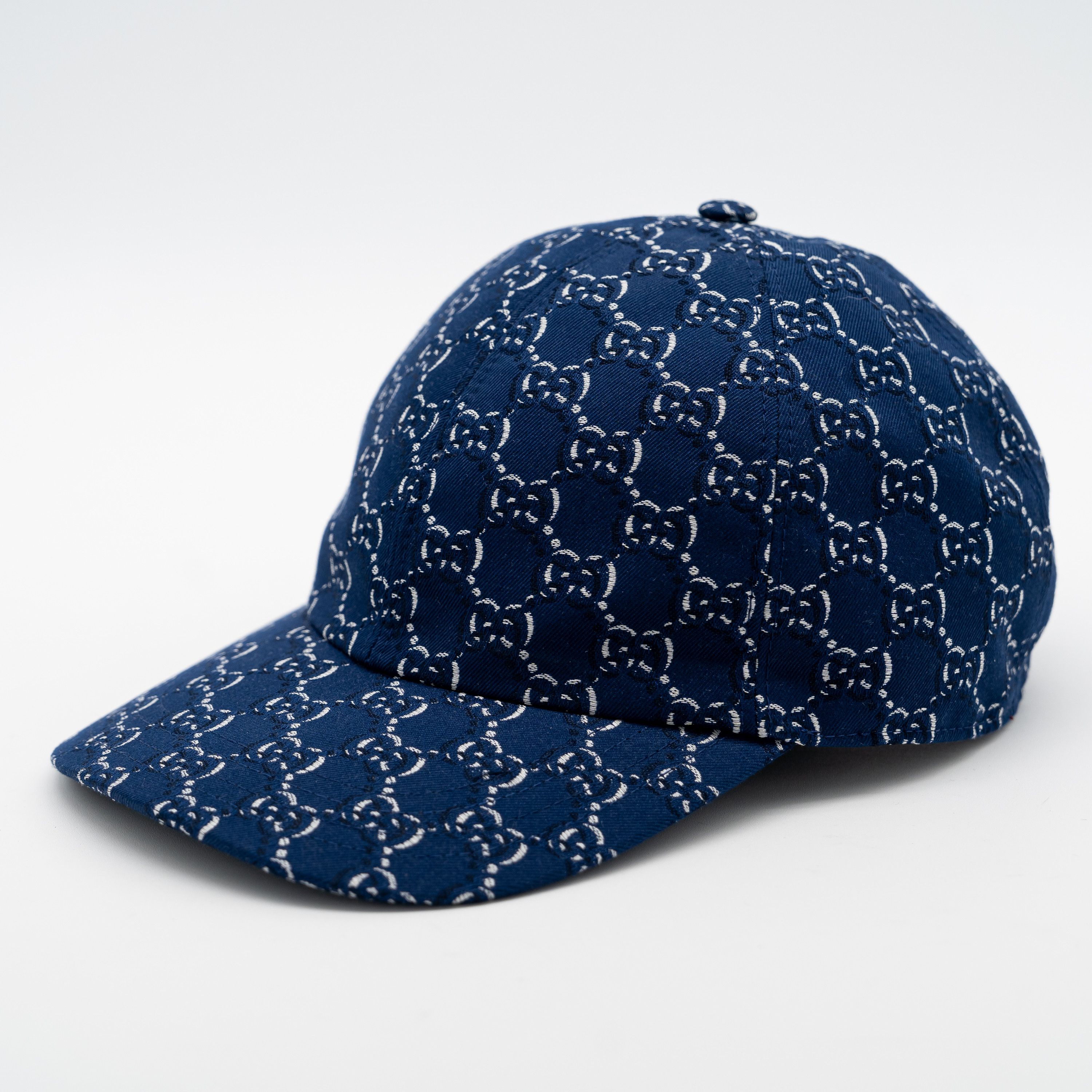 Gucci S Gucci Blue GG Cotton Baseball Cap Hat Size ONE SIZE - 1 Thumbnail
