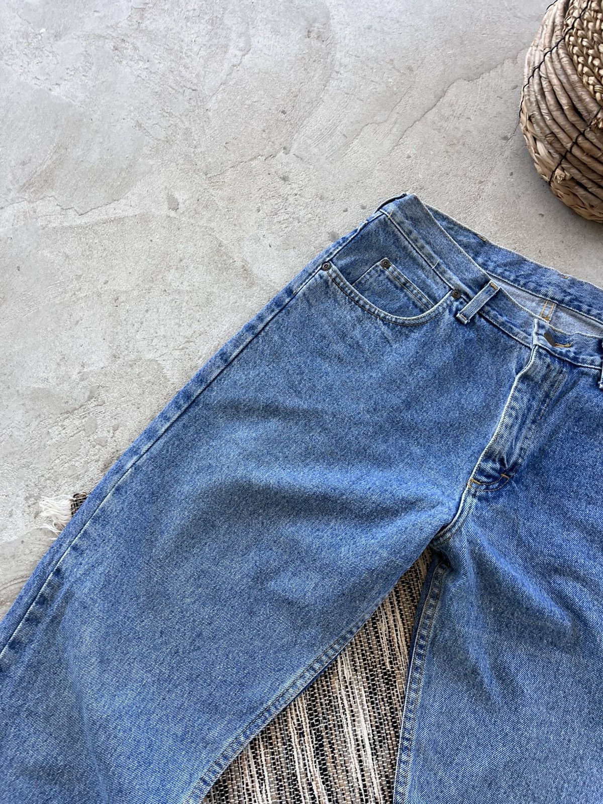 Lee Vintage Lee Blue Denim Jeans Workwear Classic Fit 34/32 Y2K Size US 34 / EU 50 - 7 Thumbnail
