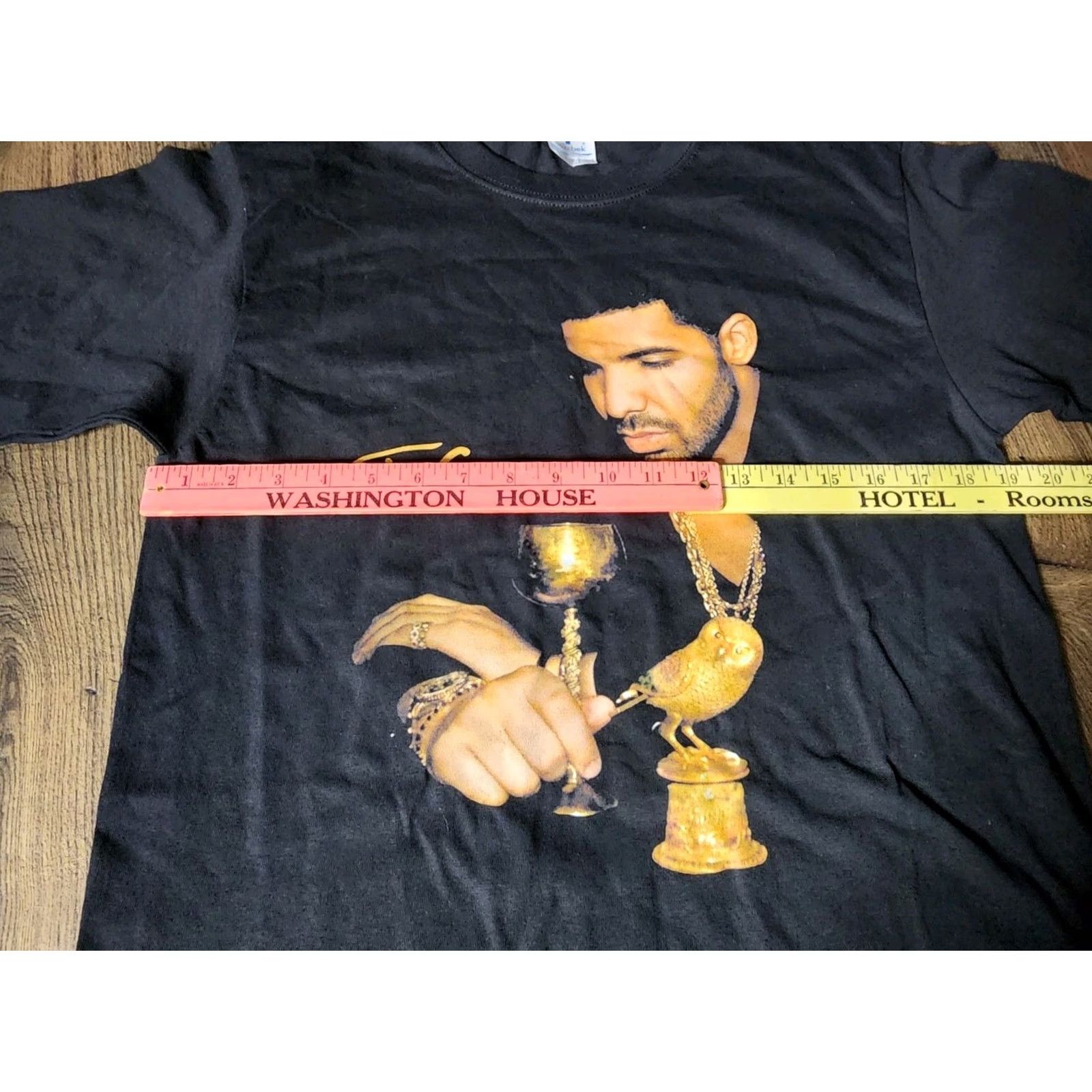 Vintage Mens M Drake Take Care Album 2011 Retro Music Cotton Black T Shirt Size US M / EU 48-50 / 2 - 3 Thumbnail