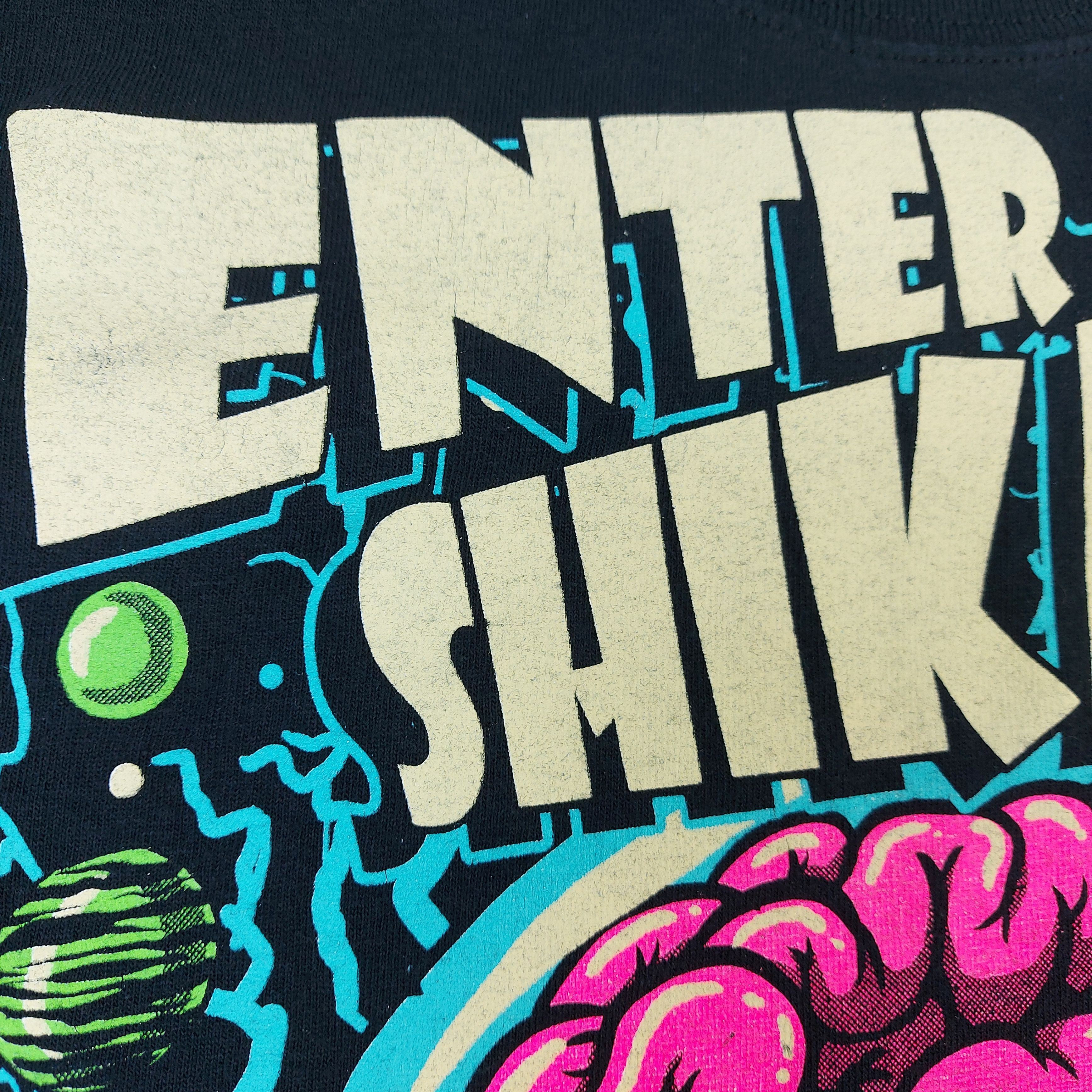 Band Tees VTG 2003 Enter Shikari Alien Brain Monster MySpace Era TEE Size US S / EU 44-46 / 1 - 8 Thumbnail