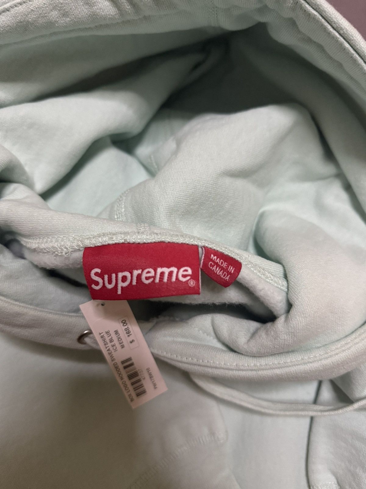 Supreme Supreme fw17 ice blue box logo hooded hoodie sweatershirt Size US M / EU 48-50 / 2 - 3 Thumbnail