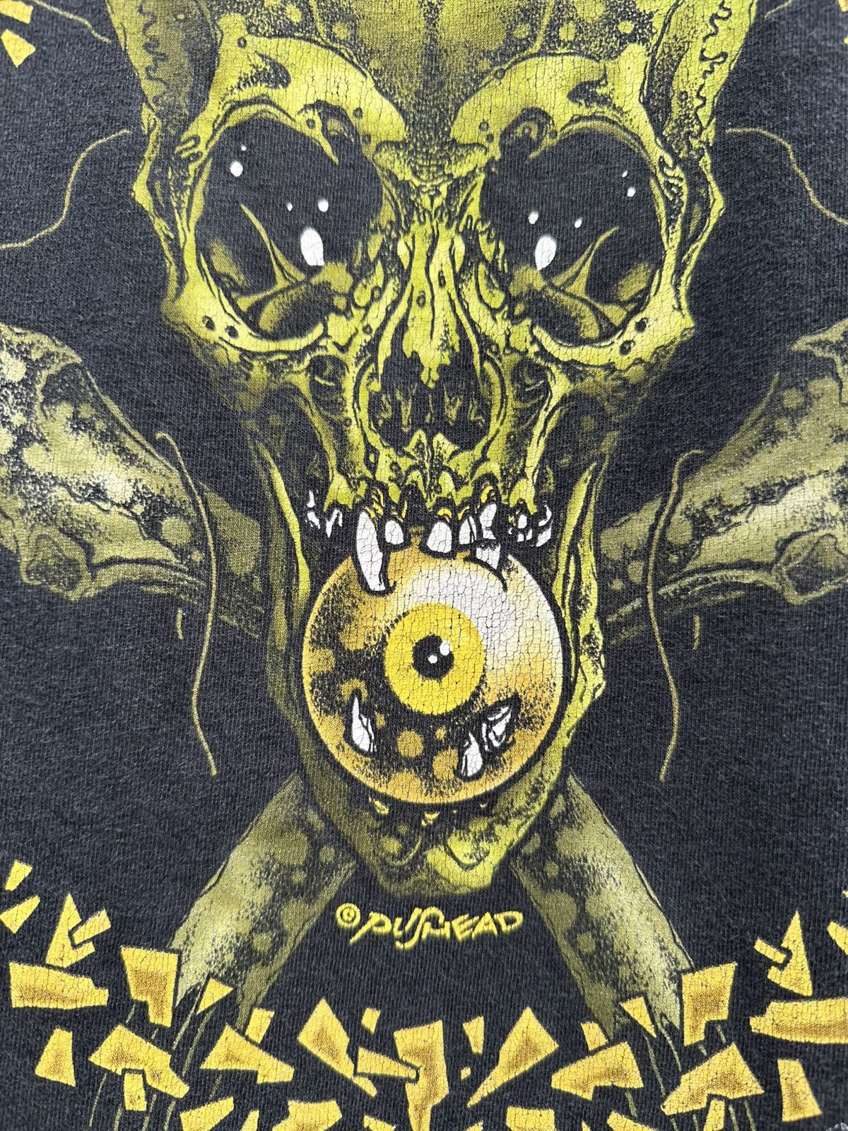 Band Tees Vintage Metallica Pushead No Leaf Clover Promo Faded Tee Size US S / EU 44-46 / 1 - 4 Thumbnail