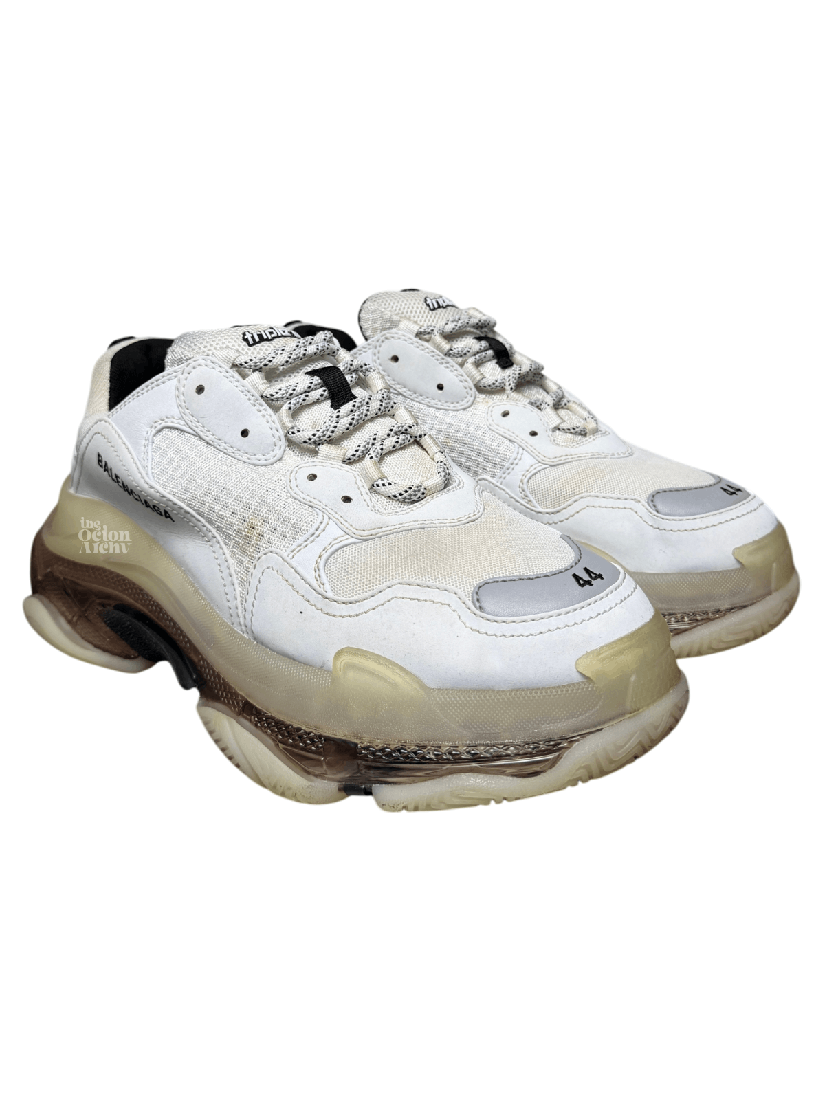 Balenciaga Balenciaga Triple S Sneaker 'Clear Sole - White Grey' Size US 11 / EU 44 - 1 Thumbnail