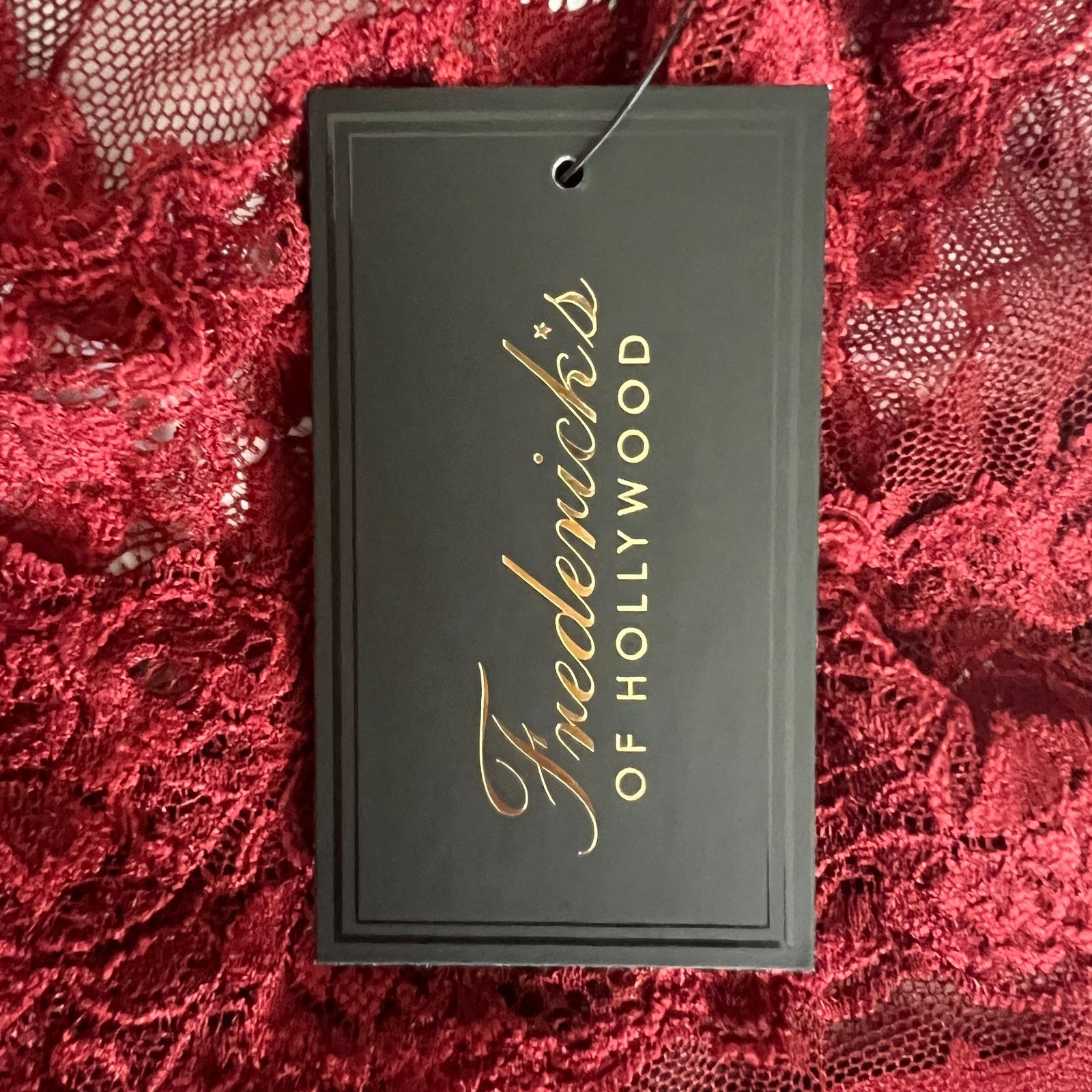 Other Frederick’s of Hollywood Deep Red Alexia Love Mesh Teddy, M Size M / US 6-8 / IT 42-44 - 7 Thumbnail