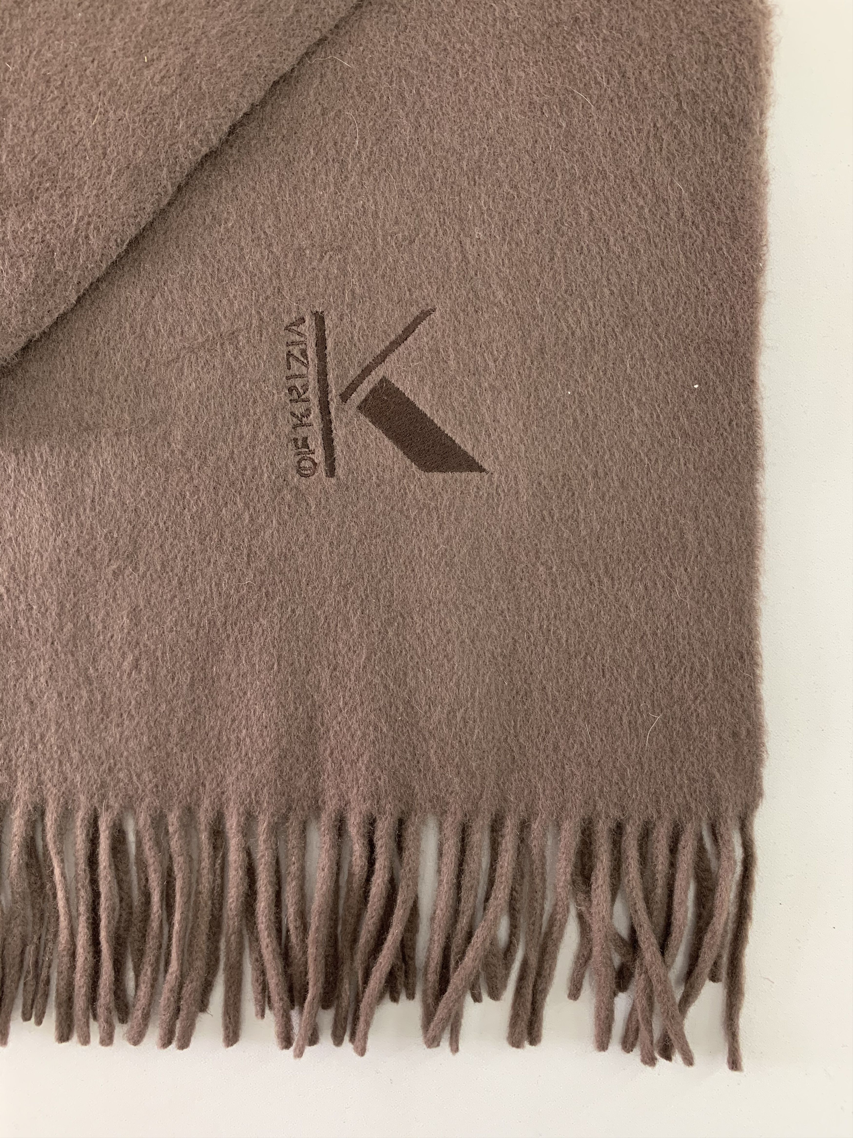 Krizia Uomo Krizia Scarf Wool Muffler Neck Wrap BL4306 Size ONE SIZE - 4 Thumbnail