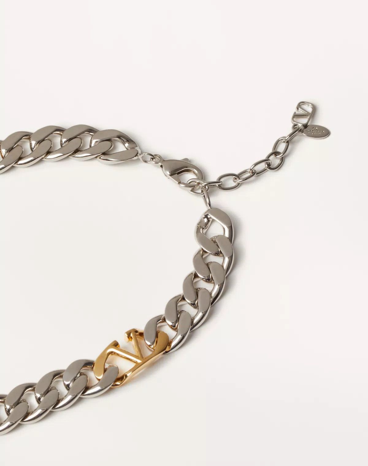Valentino oc11z0625 Size: OS/Vlogo Chain Metal Necklace in Silver Size ONE SIZE - 4 Thumbnail