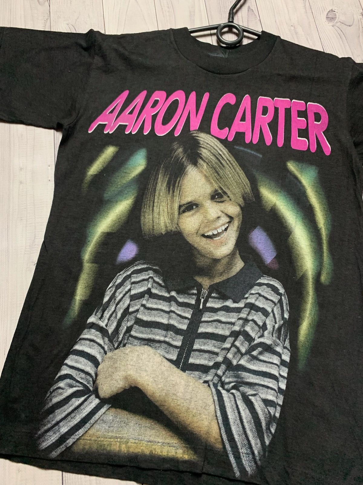 Rap Tees × Vintage Aaron carter vintage T-shirt big logo tee size S Size US S / EU 44-46 / 1 - 3 Thumbnail