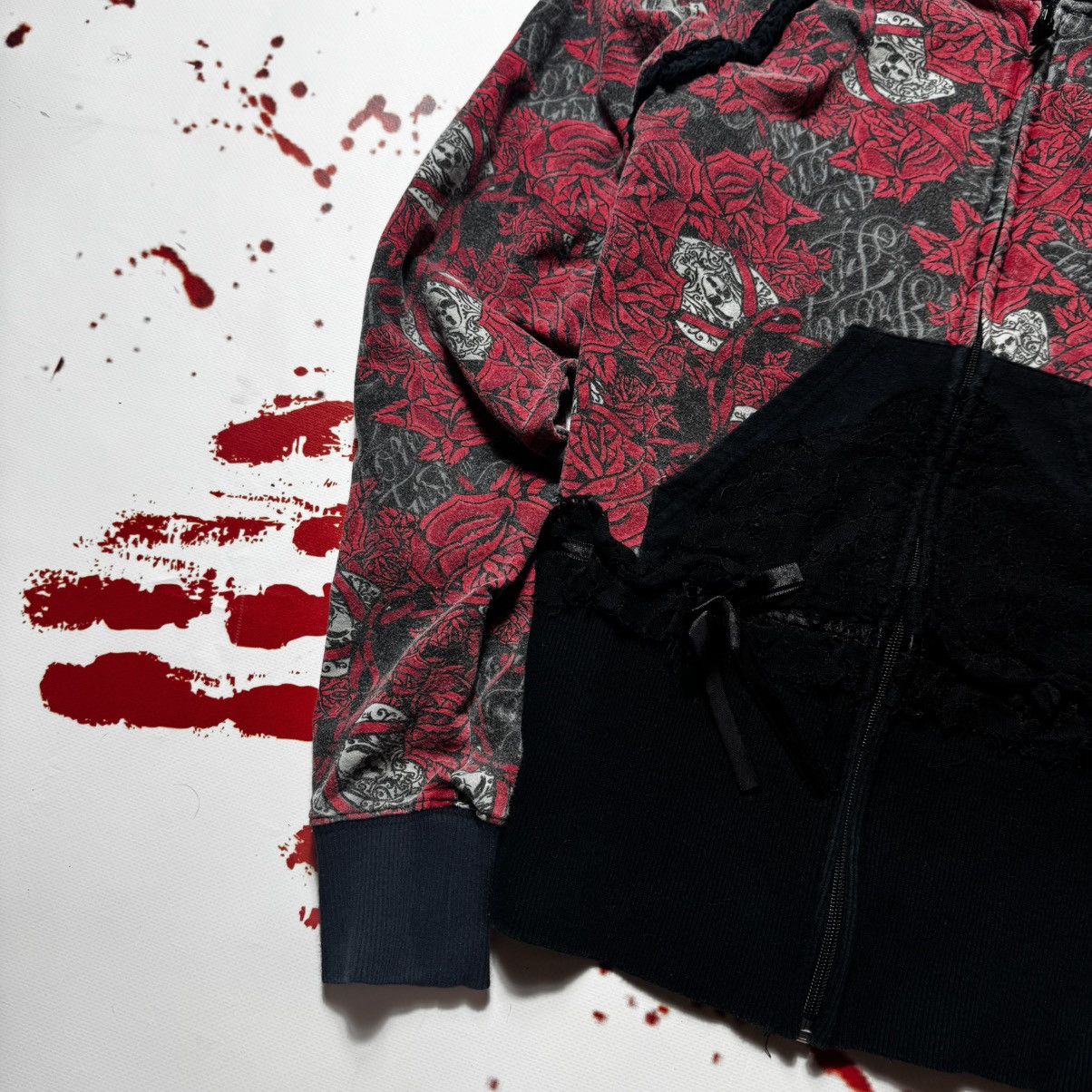 Japanese Brand × Vintage vintage y2k ironfist zip hoodie full print ed hardy style Size S / US 4 / IT 40 - 3 Thumbnail