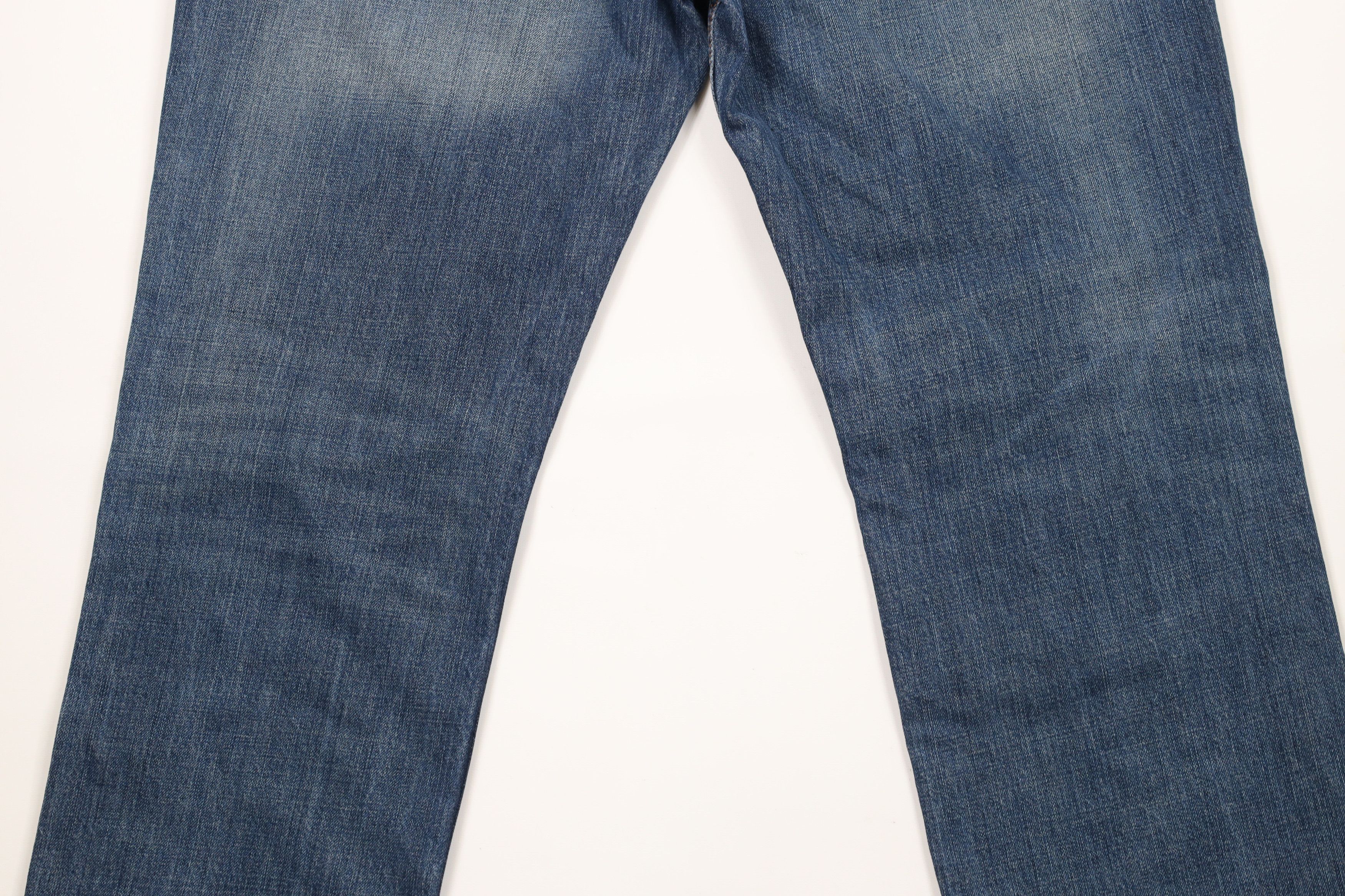 Harley Davidson × Vintage Vintage Harley Davidson Spell Motorcycle Denim Jeans Blue Size US 38 / EU 54 - 11 Thumbnail