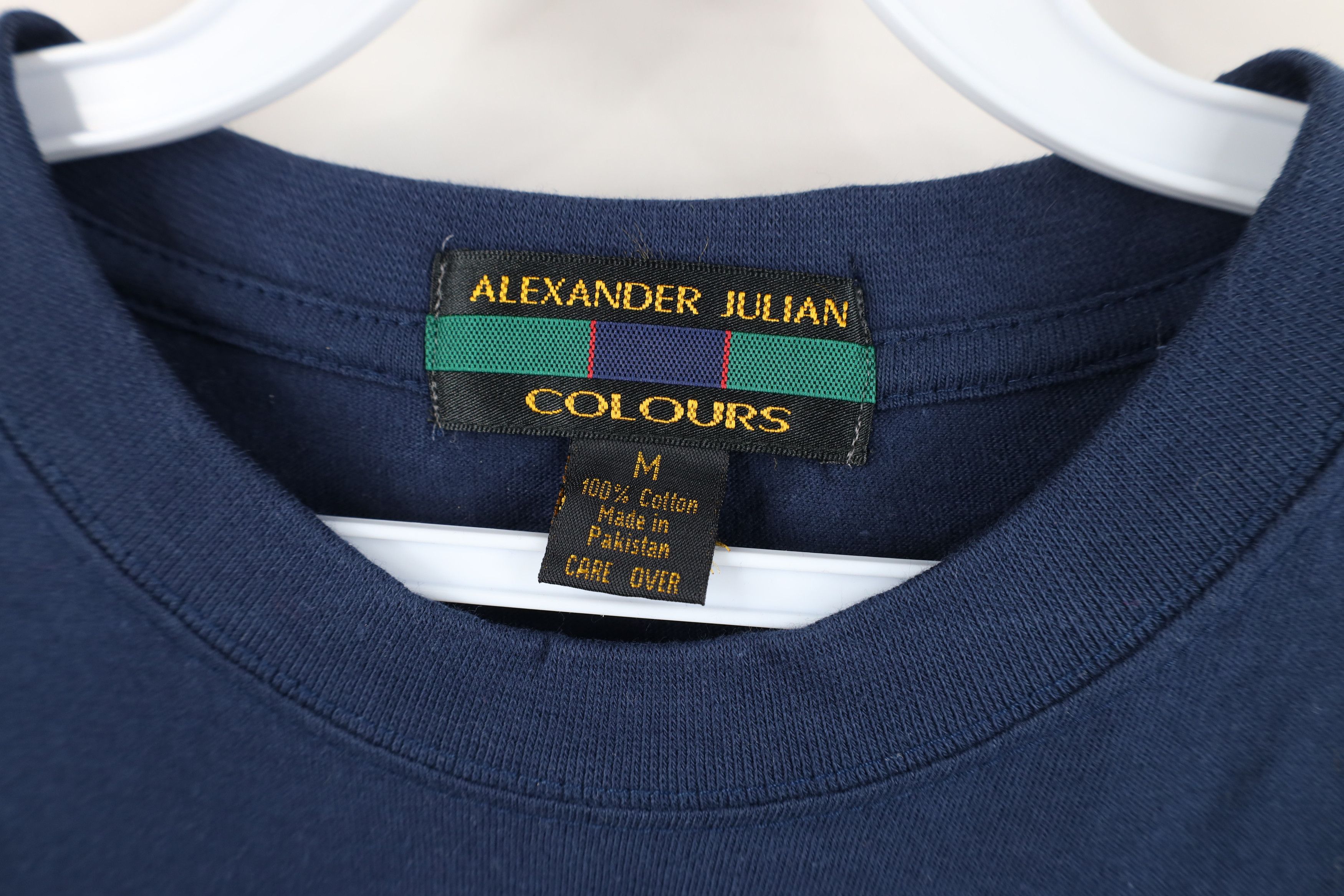 Vintage Vintage 90s Y2K Streetwear Baggy Pocket T-Shirt Navy Cotton Size US M / EU 48-50 / 2 - 9 Thumbnail