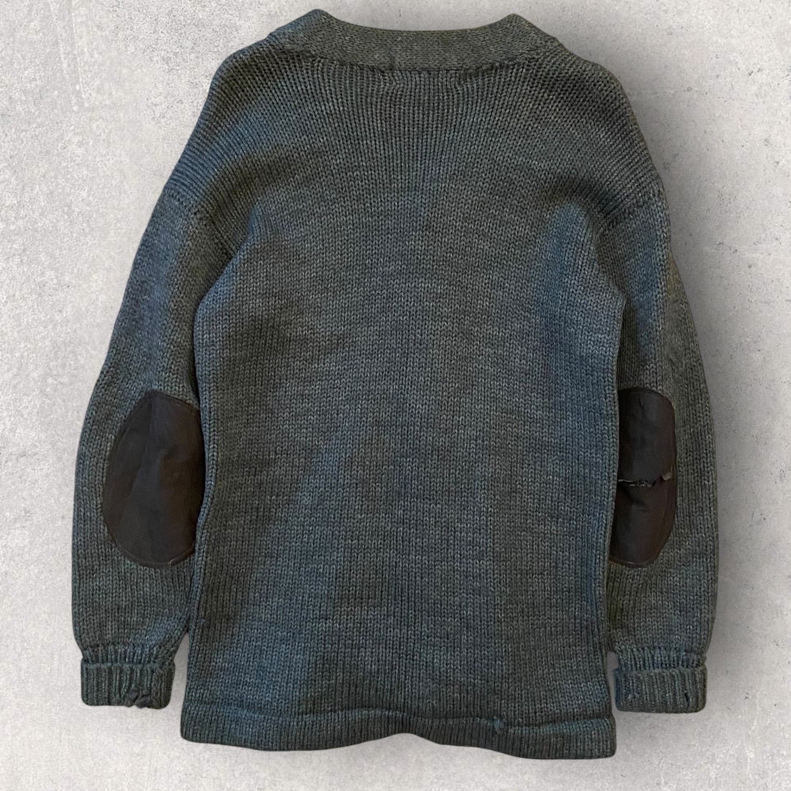Russell Athletic × Vintage True Vintage 60s Russell Uniform Work Cardigan Elbow Patches Size US S / EU 44-46 / 1 - 4 Thumbnail