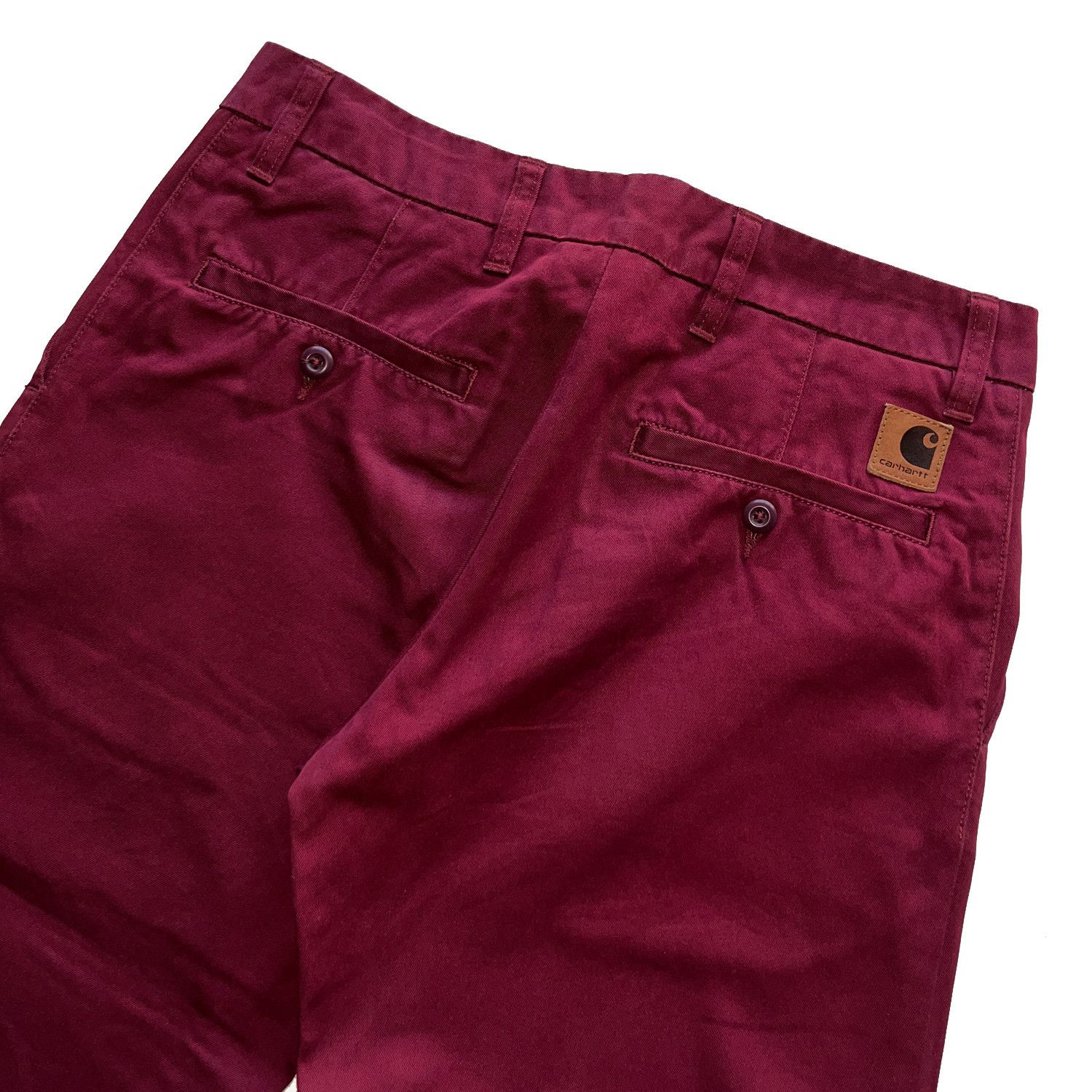 Carhartt Wip X'Johnson Cropped Pant in Burgundy Red Size US 27 - 6 Thumbnail