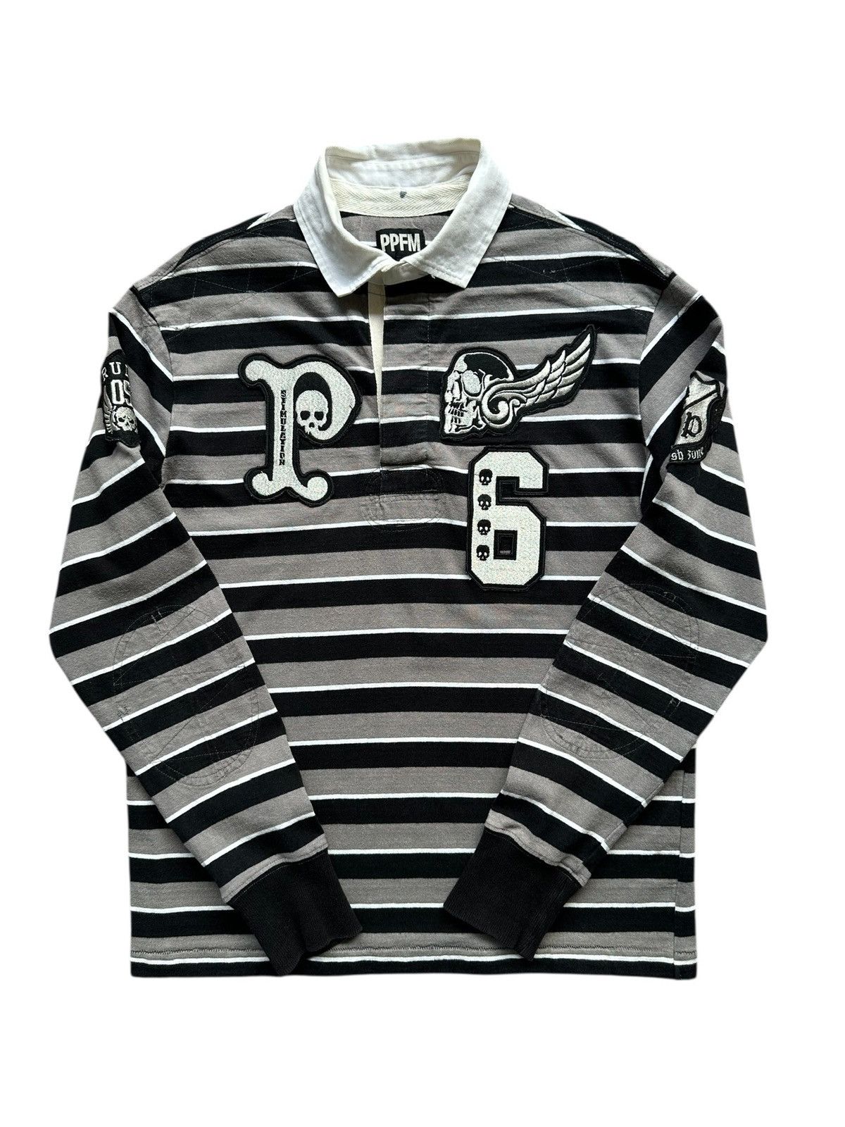 PPFM 2011A/W PPFM - ''RULE 05'' Striped polo long sleeve Size US L / EU 52-54 / 3 - 2 Thumbnail