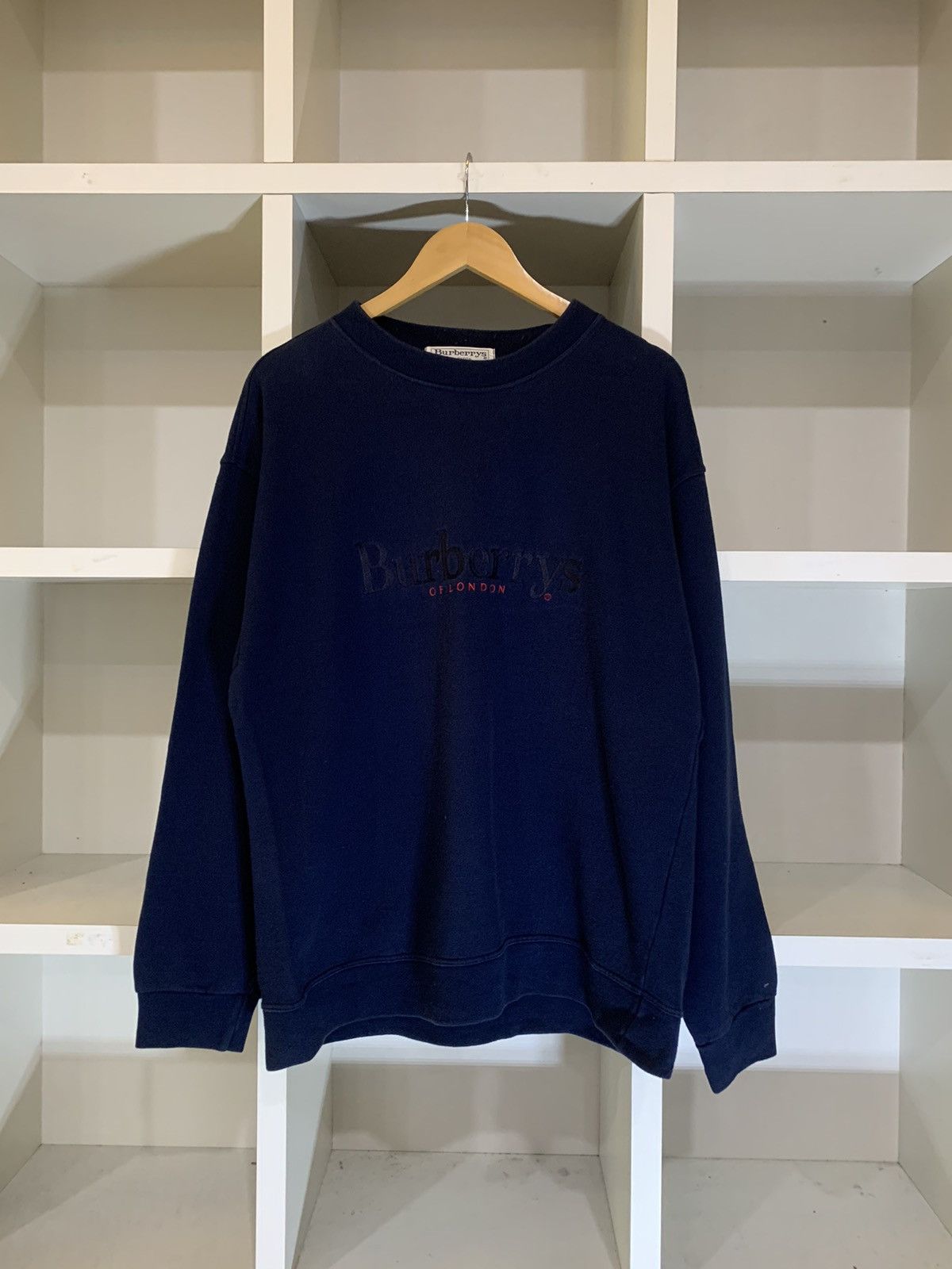 Burberry VINTAGE BURBERRYS EMBROIDERY LOGO SWEATER Size US L / EU 52-54 / 3 - 3 Thumbnail